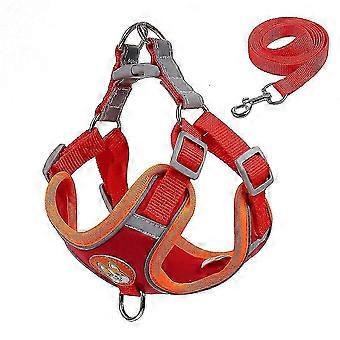 Pet Reflective Dog Harness Dog Lead Walking Running Leashes Dogs Chest Strap Vest