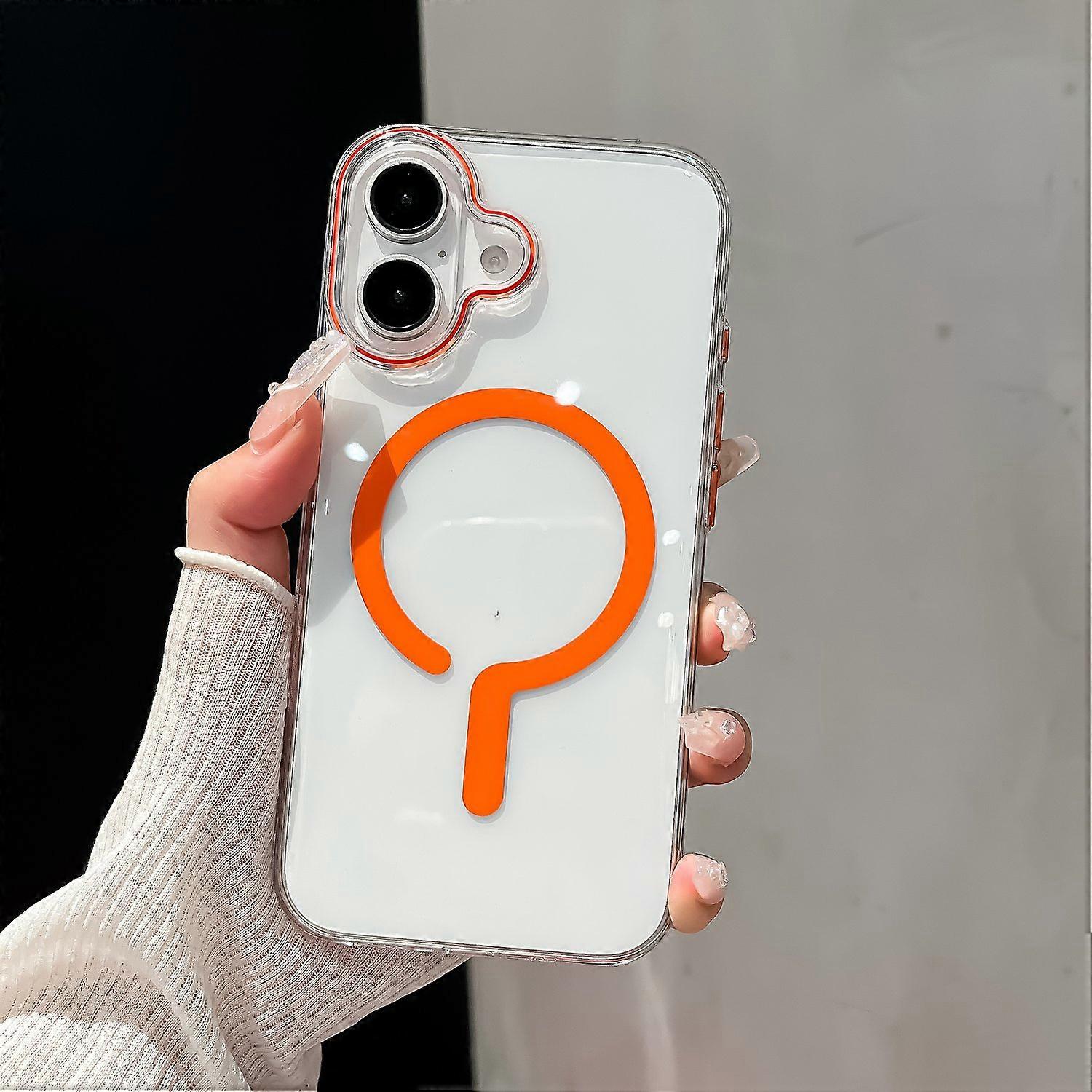 For iPhone 16 Plus Case Compatible with MagSafe Protective TPU+PC Phone Cover