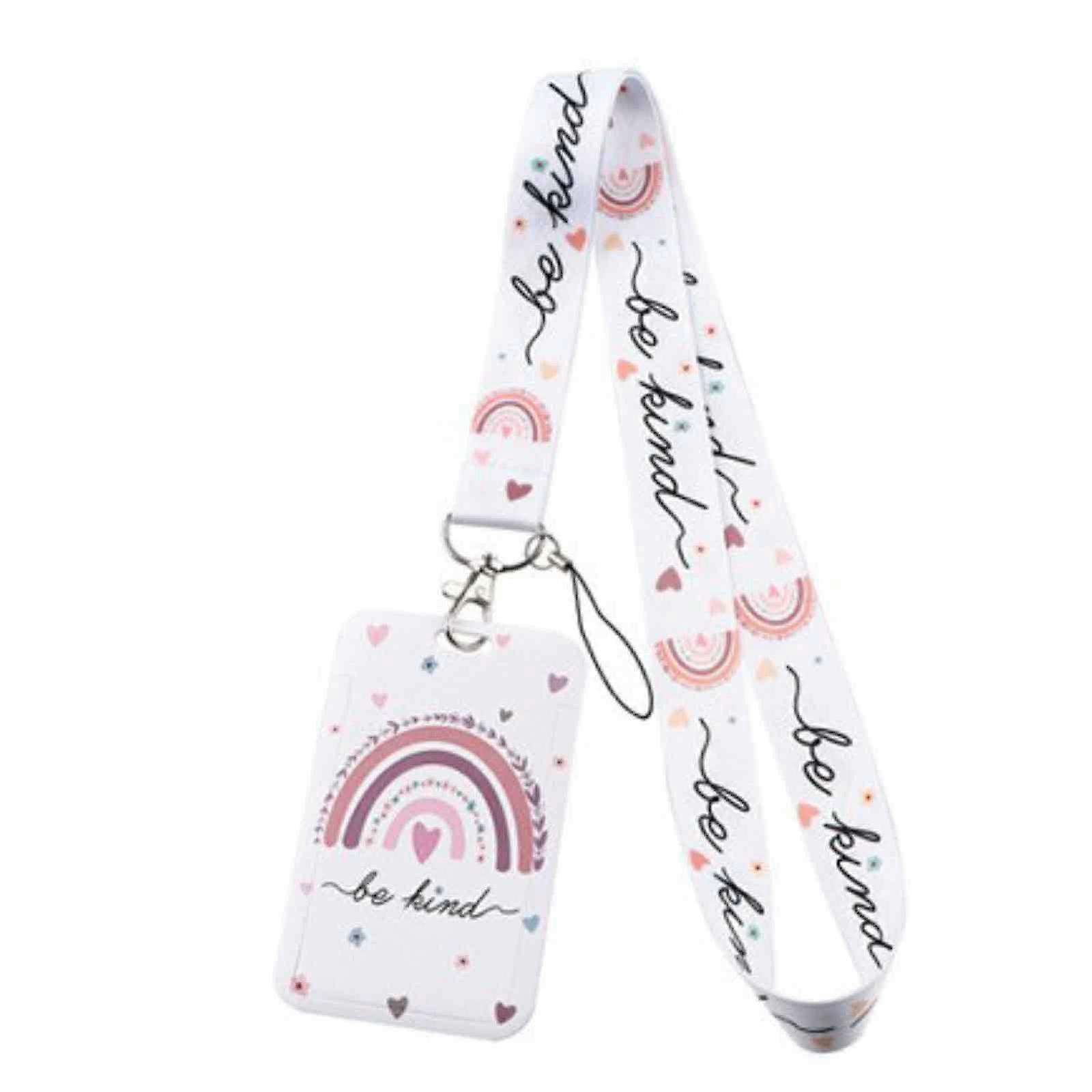 Boho Rainbow ID Lanyard Holder