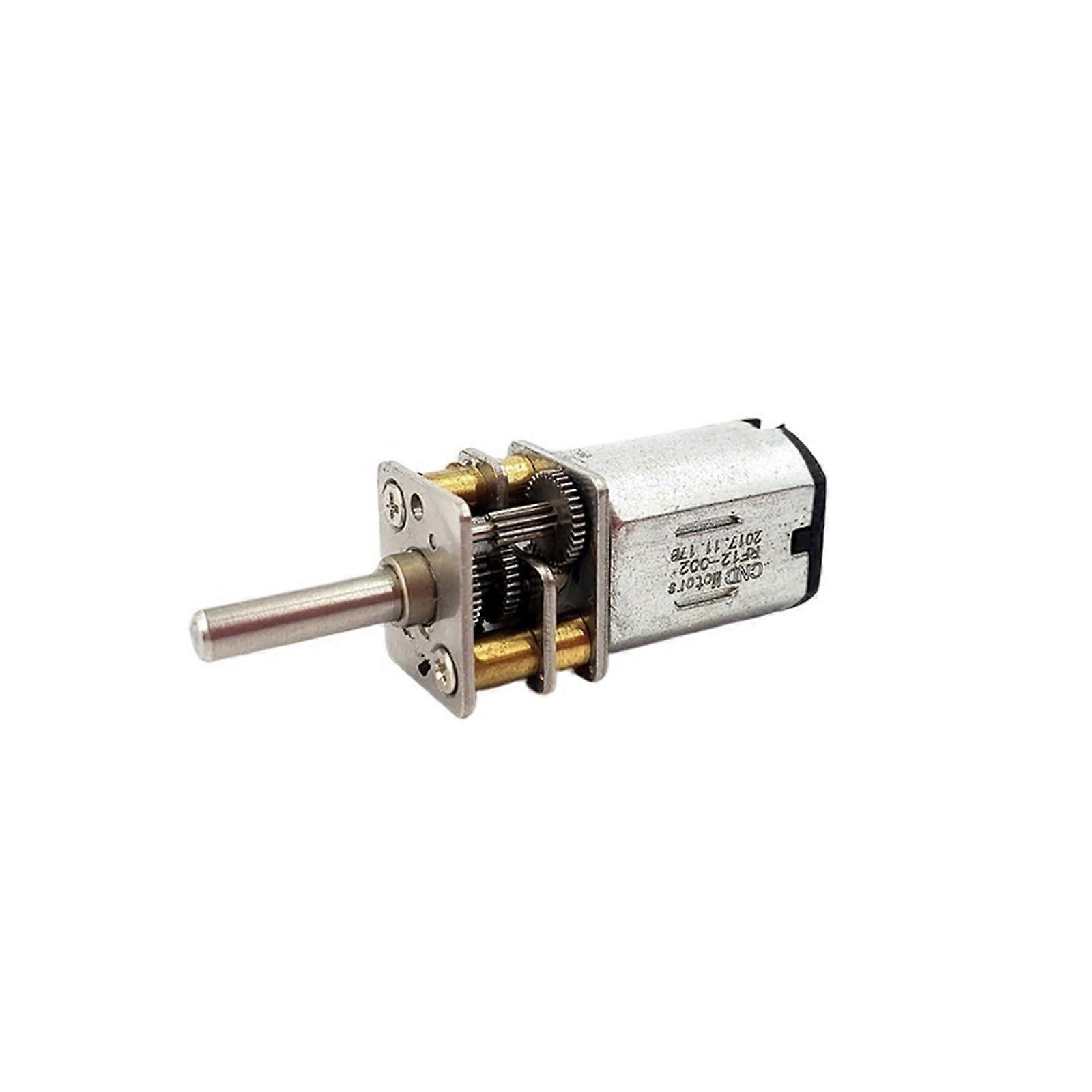 N20 Metal DC Gear Motor 3V-6V, 100-200 RPM, Low Speed Gearbox, Arduino Compatible