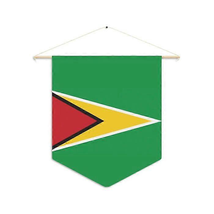 Flag - Guyana - 30 x 45 cm - Polyester - Double-sided print - Accessories included
