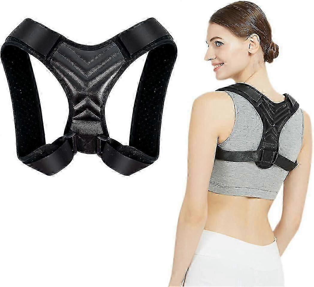 Posture Corrector For Clavicle Support - Adjustable Back Brace With Shoulder Alignment Straps (Unisex) -CNC