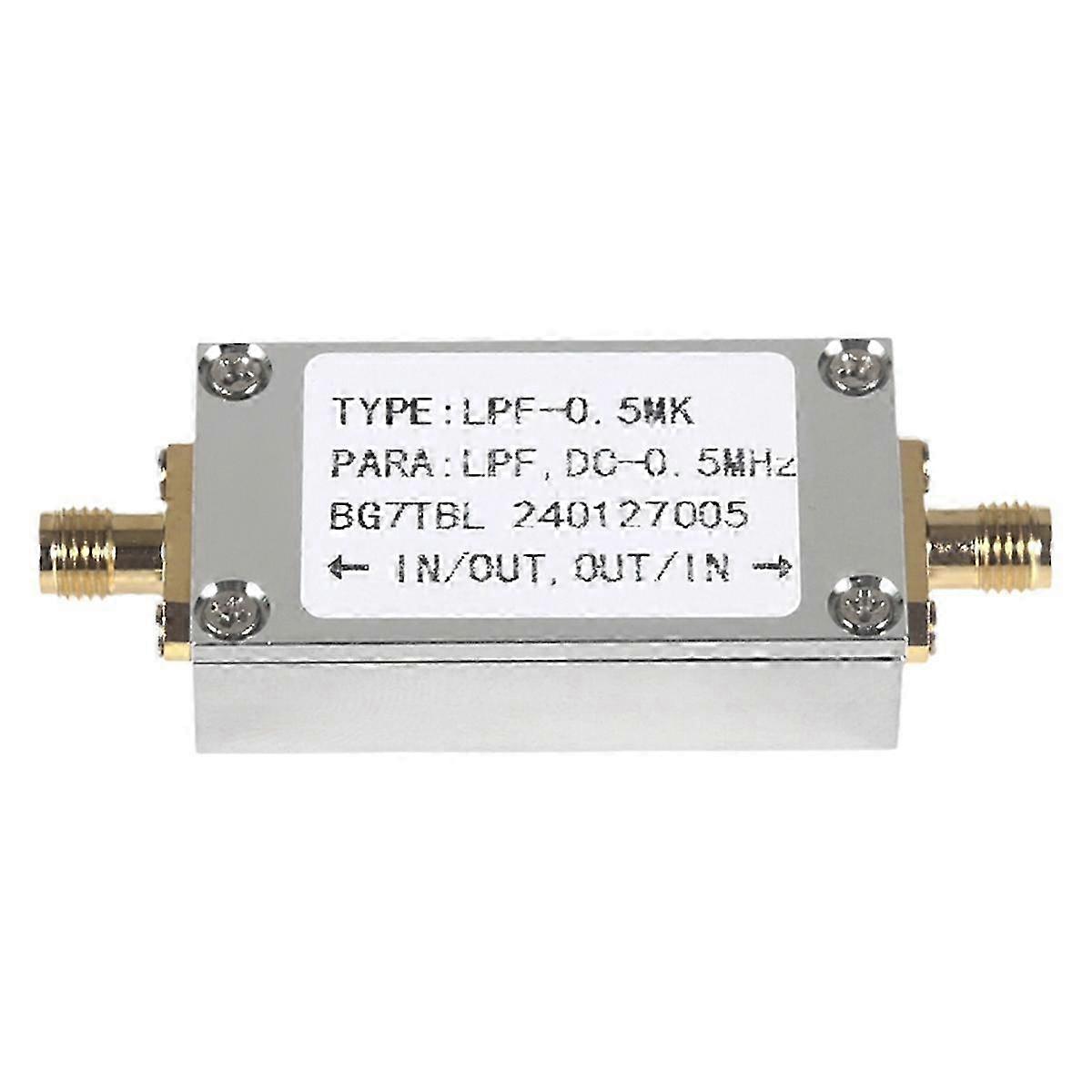 LPF Low Pass Filter 500M LC LPF 0.5MK SMA Interface DC- 0.5MHZ LPF for FM