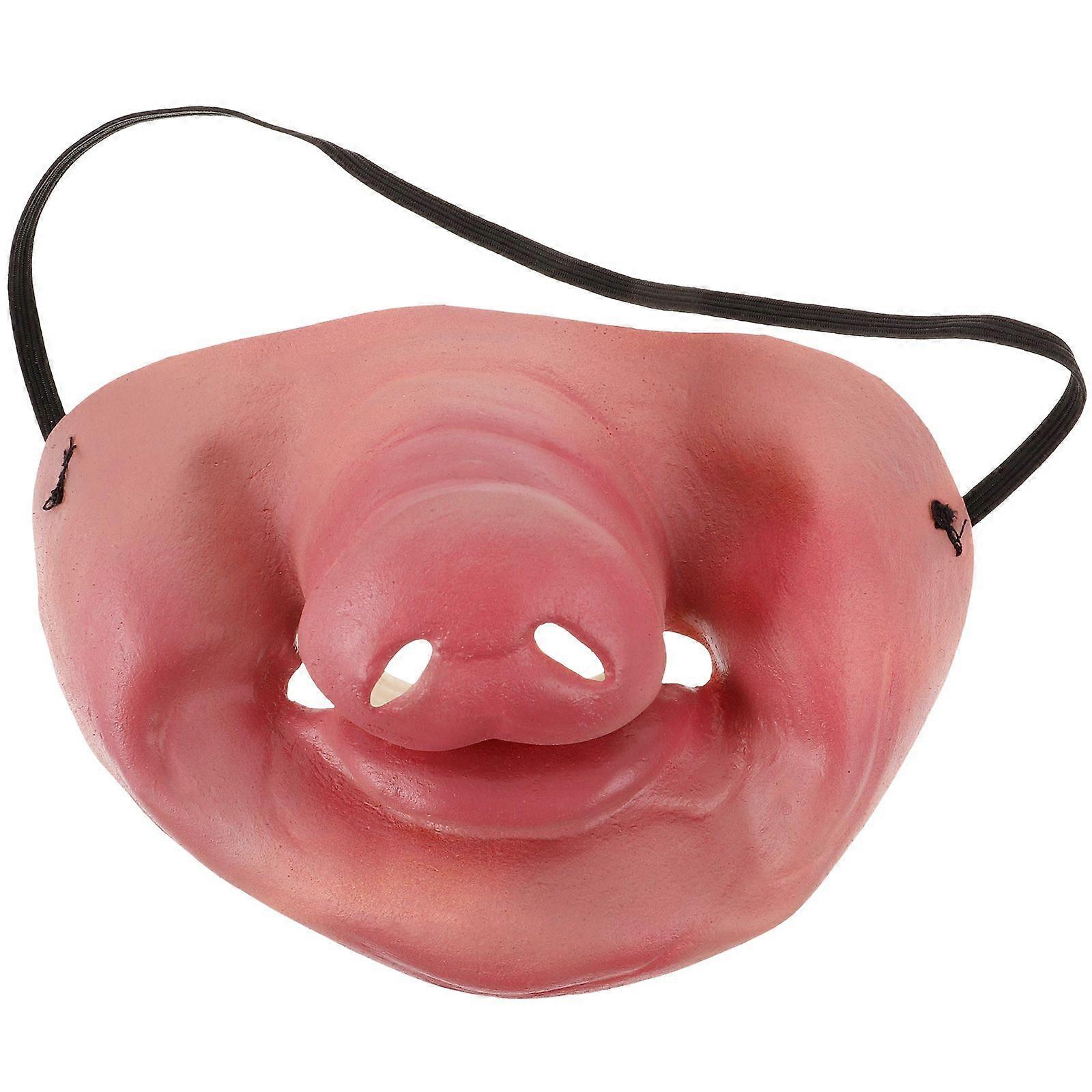 pig nose sex toy Free Custom Pink Hood Pig Slave Role Play Mask main image 1