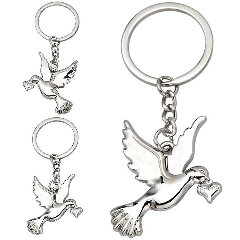 Stylish Dove Key Chain Attachment for Bags and Accessories