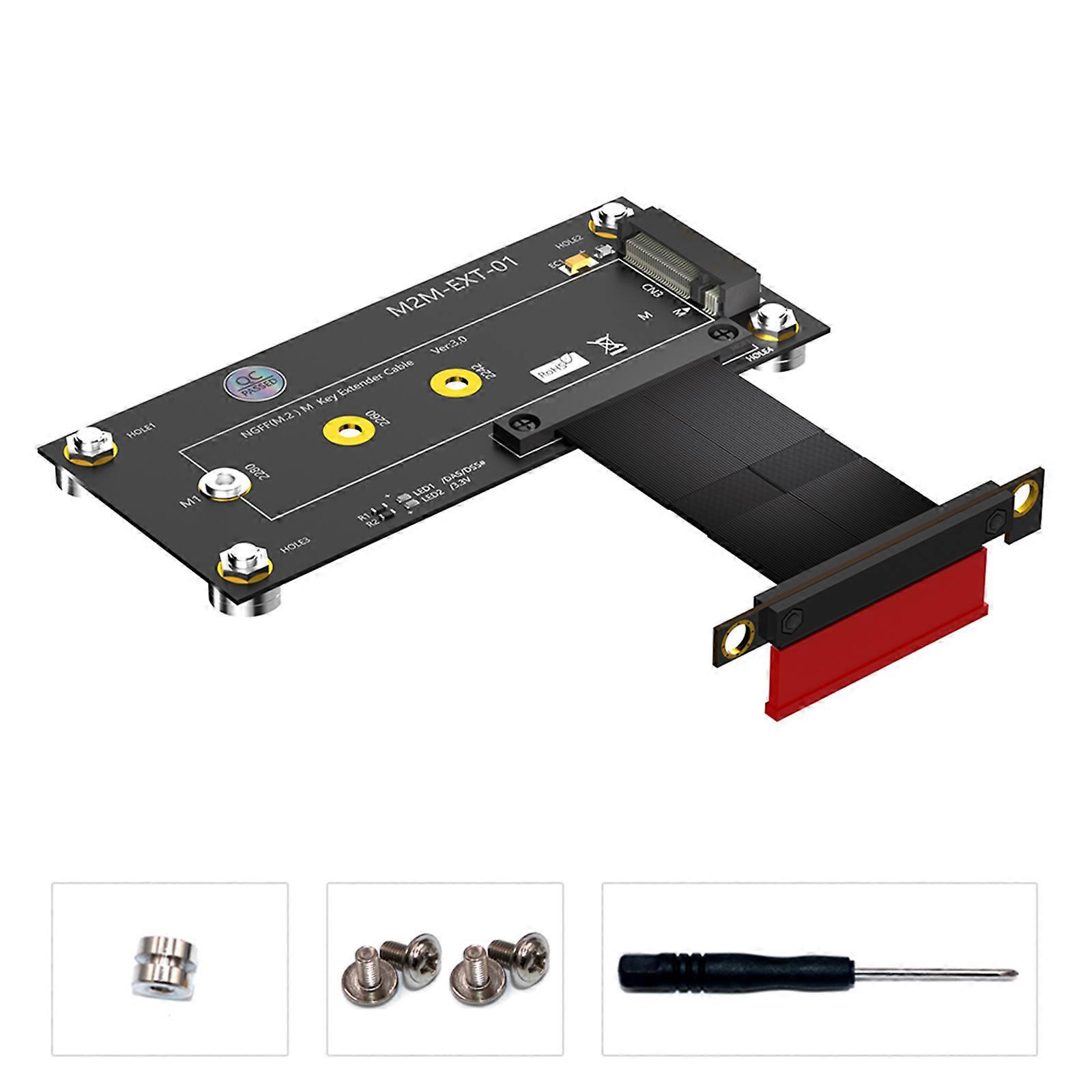 High Speed M.2 NGFF NVMe SSD to PCIE 4X Extension Cable Boosts Your Computer's Speed