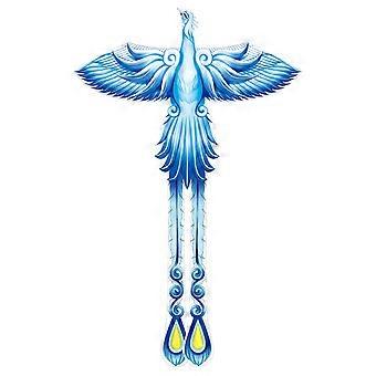 Phönix Fliegender Drachen Blaue Farbe Drachen Kinder Kinder Sport Spielzeug Groß Paleluan Mythischer Vogel Frühling Outdoor Sport