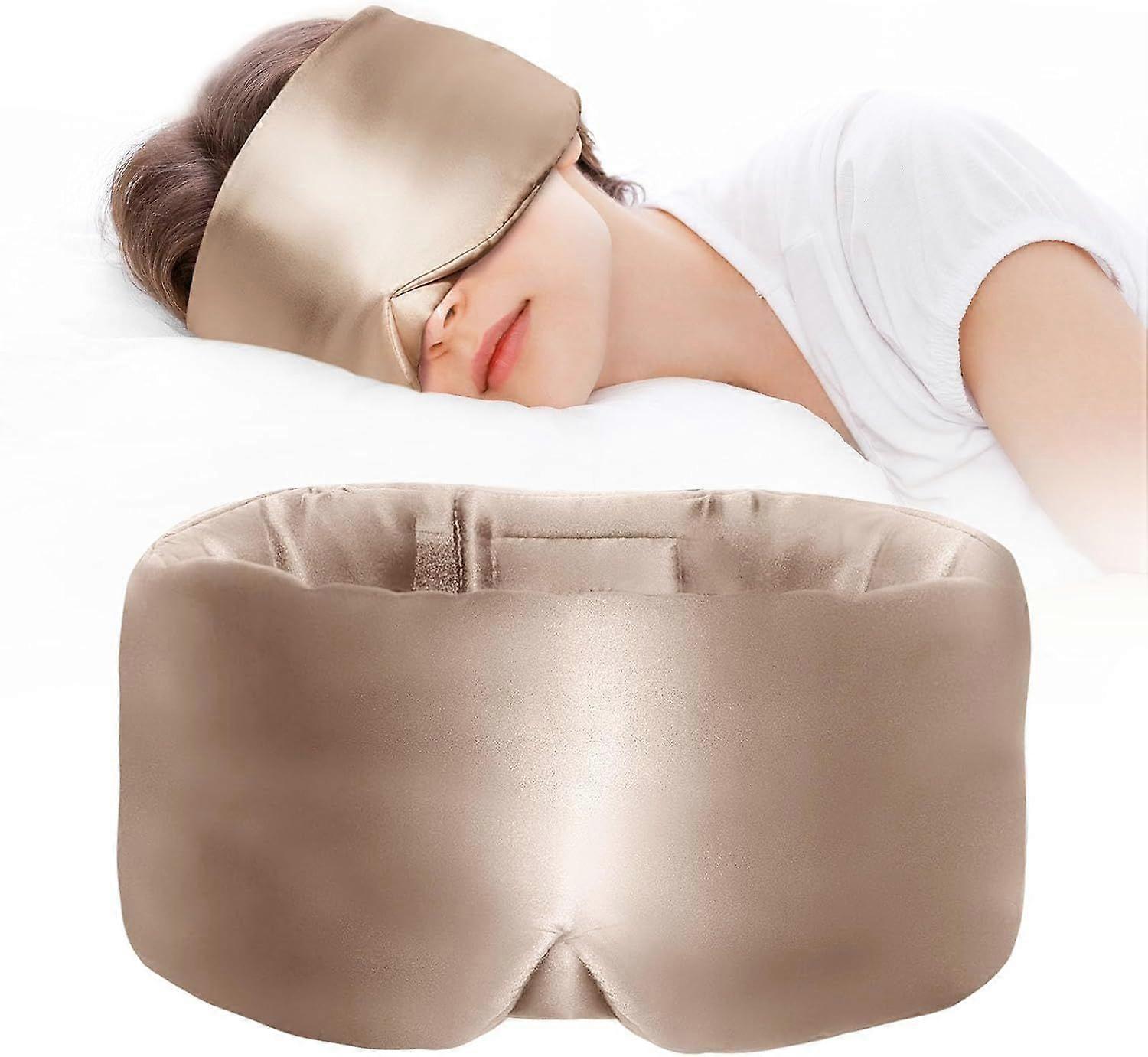 2025 Latest Model  Satin Sleep Mask - Updated Design Light Blocking Eye Mask for