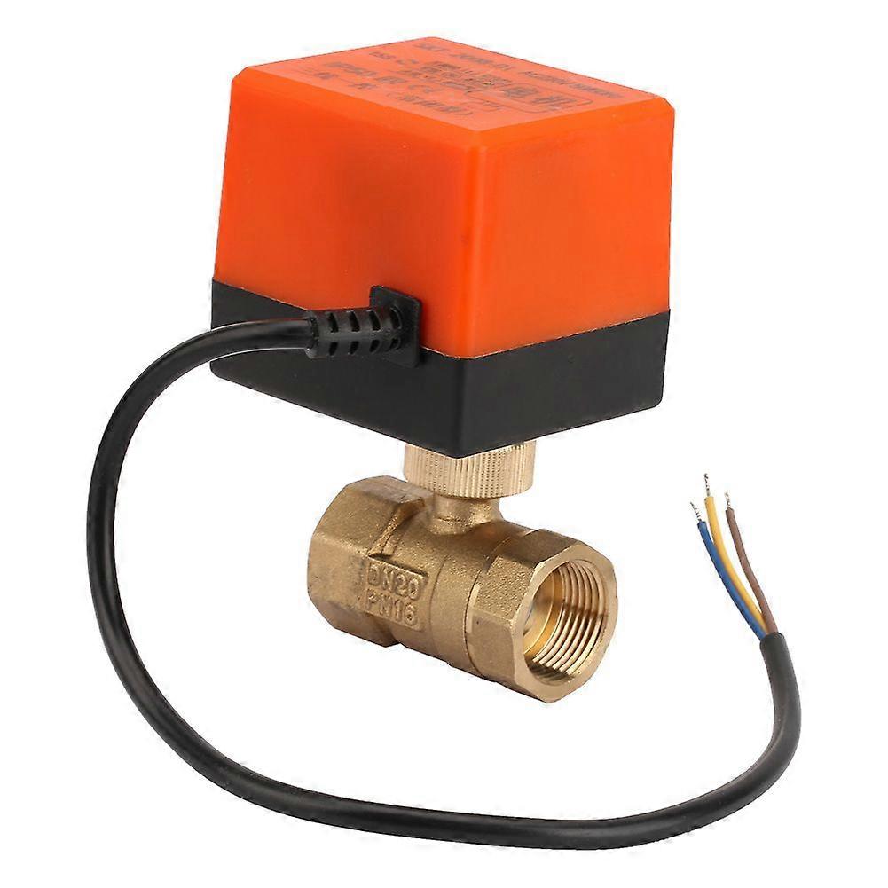 High quality  AC220V electric two-way ball valve three-wire one-control (DN20)