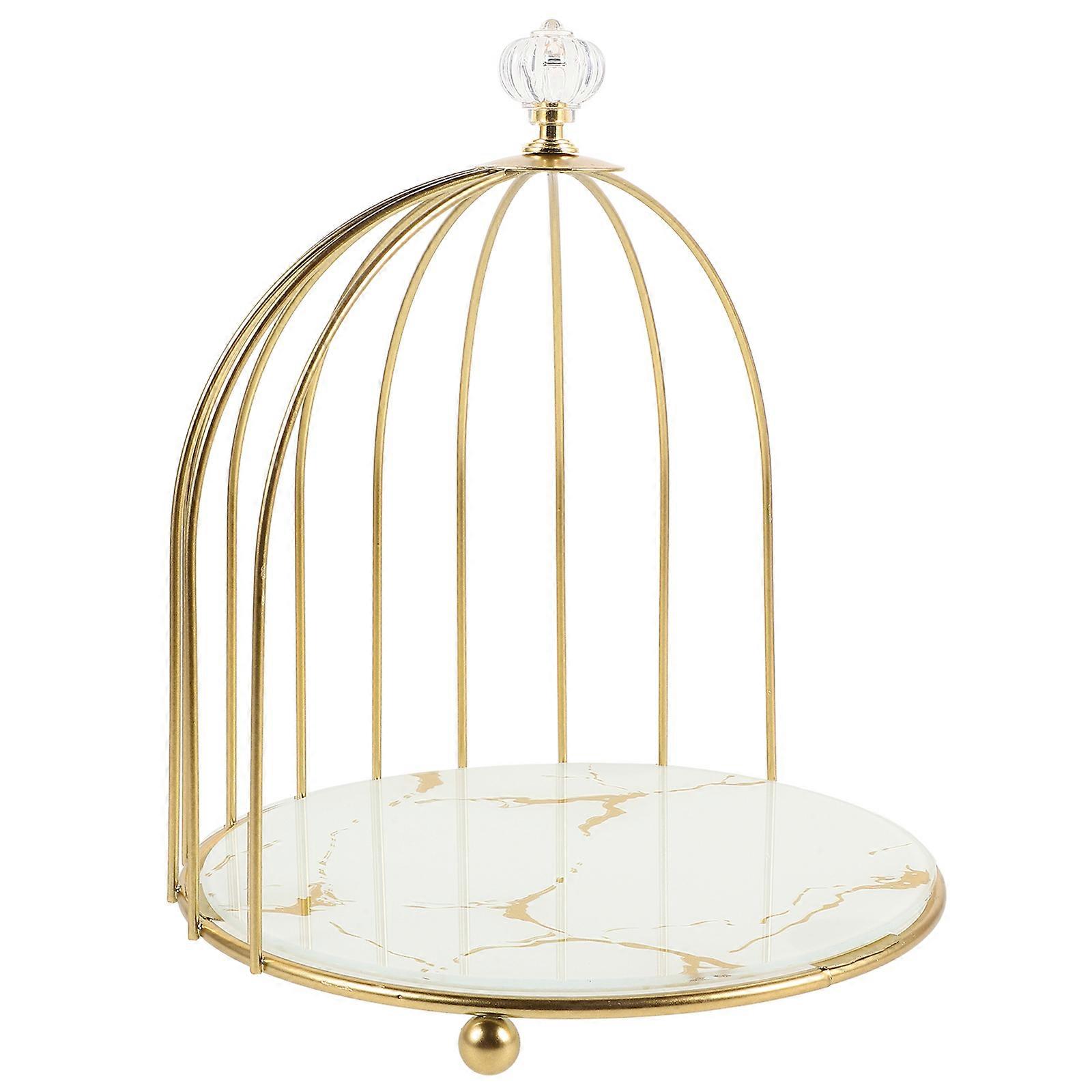 It looks like you've provided a list of keywords related to a **birdcage cake stand**. organize this into a more coherent product title or