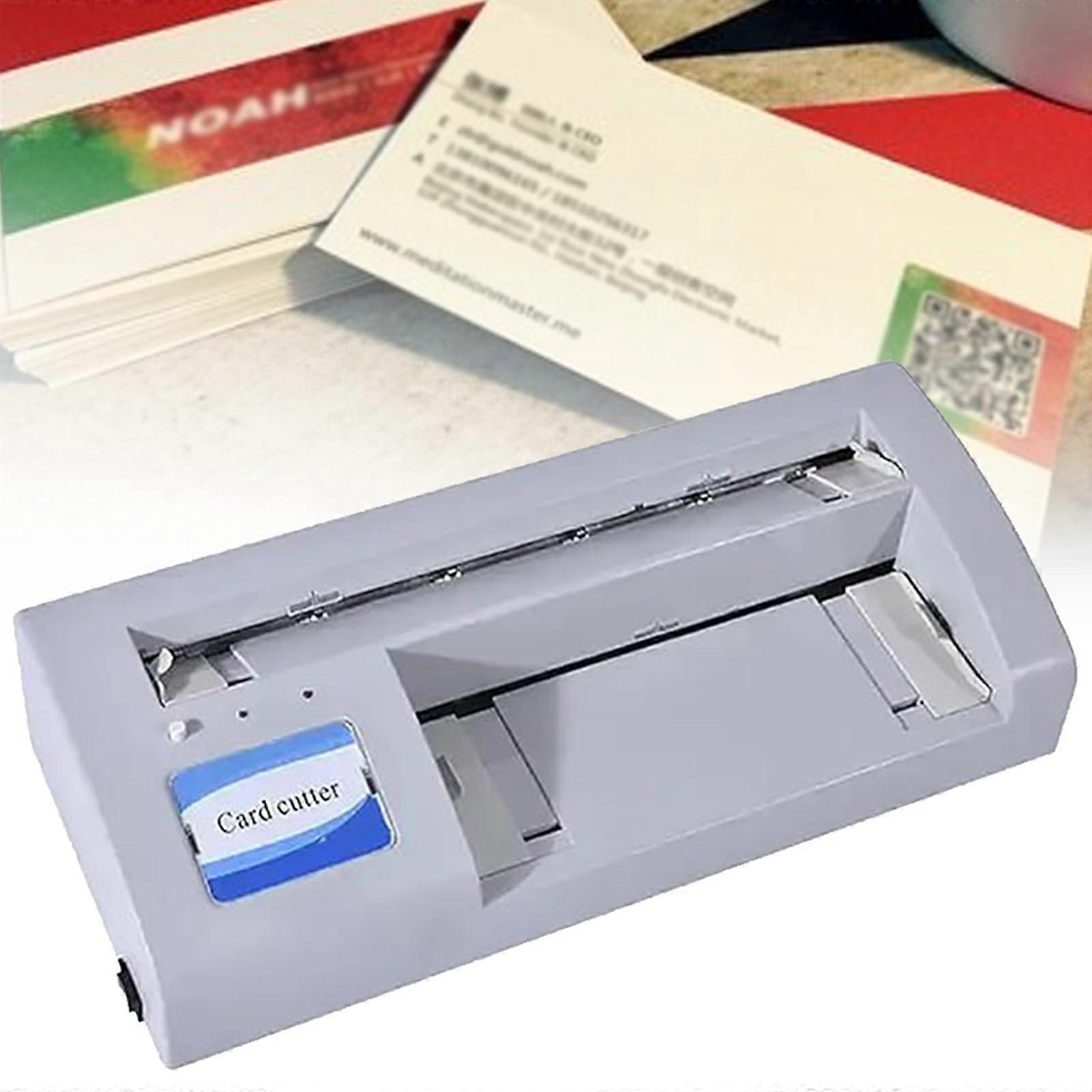 Electric Business Card Cutter 90x54mm Heavy Duty Square Corner Cutter for 100G-250G Cards ≤0.5mm Thickness