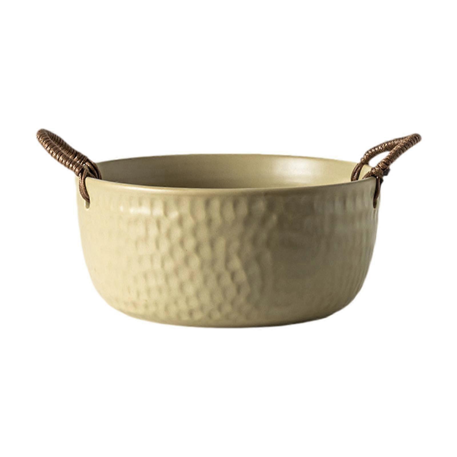 Fruit Bowl Ramen Bowl with Double Handle Stackable Classic Kitchen Dinnerware