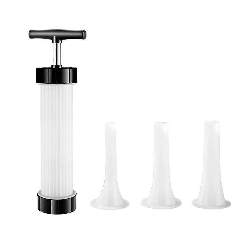 Free three heads (A)$Hand-made sausage stuffer, household hand-pushed sausage making machine, kitchen small homemade sausage processing tool