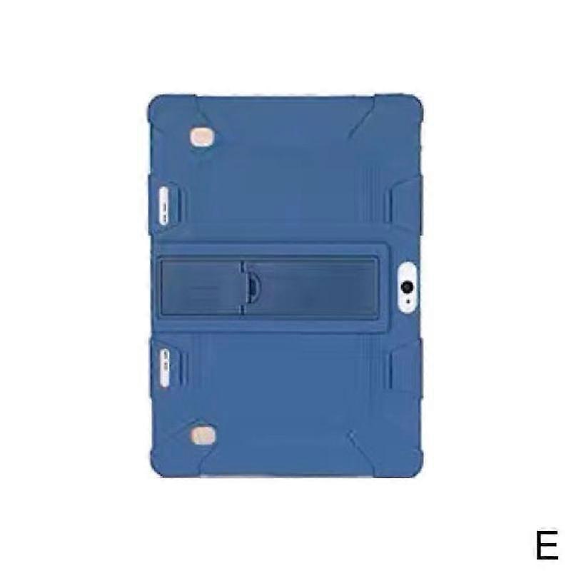 Dark Blue 10 Inch Tablet Case Universal Silicone Protective Cover Built-in Stand Shockproof Durable