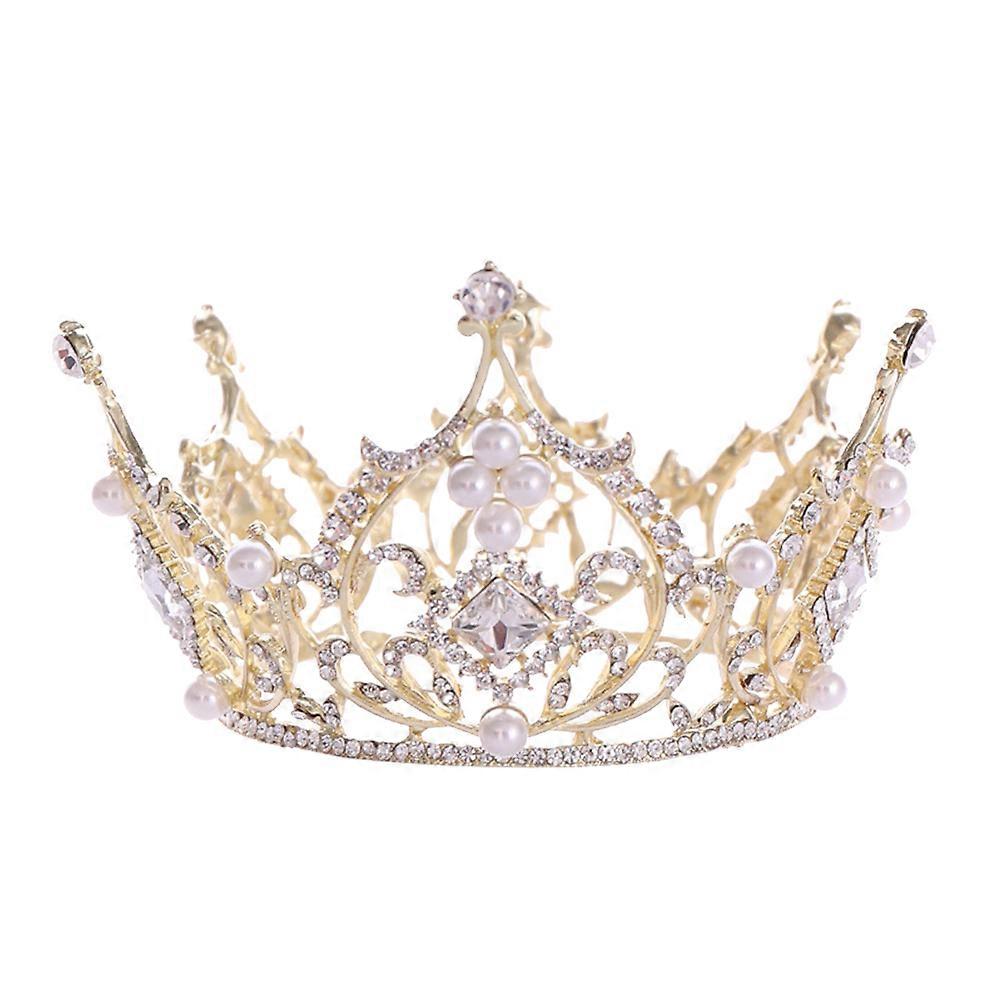 Handmade Tiara with Square Crystal Crown for Elegant Gatherings
