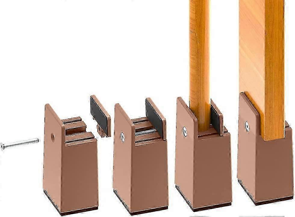 Elevadores de perna de cama resistentes de 10 cm, ajustáveis de 0 a 1,5 polegadas, suporta 2000 kg para camas, sofás, mesas, guarda-roupas