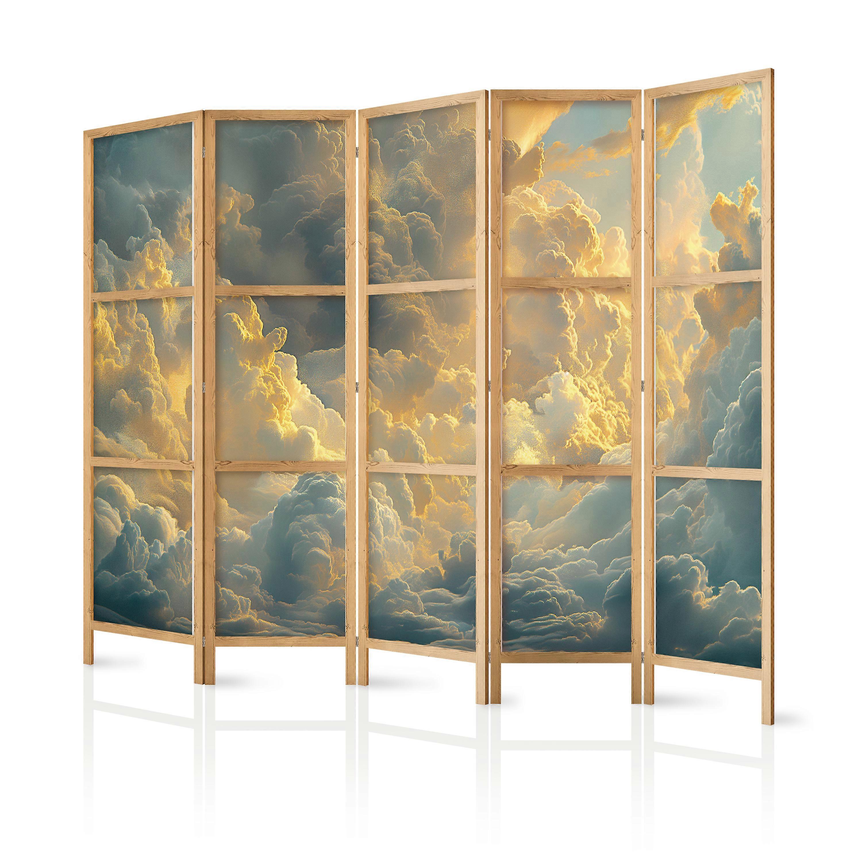 Japanese screen - Last breath of the day: clouds illuminated by the evening glow