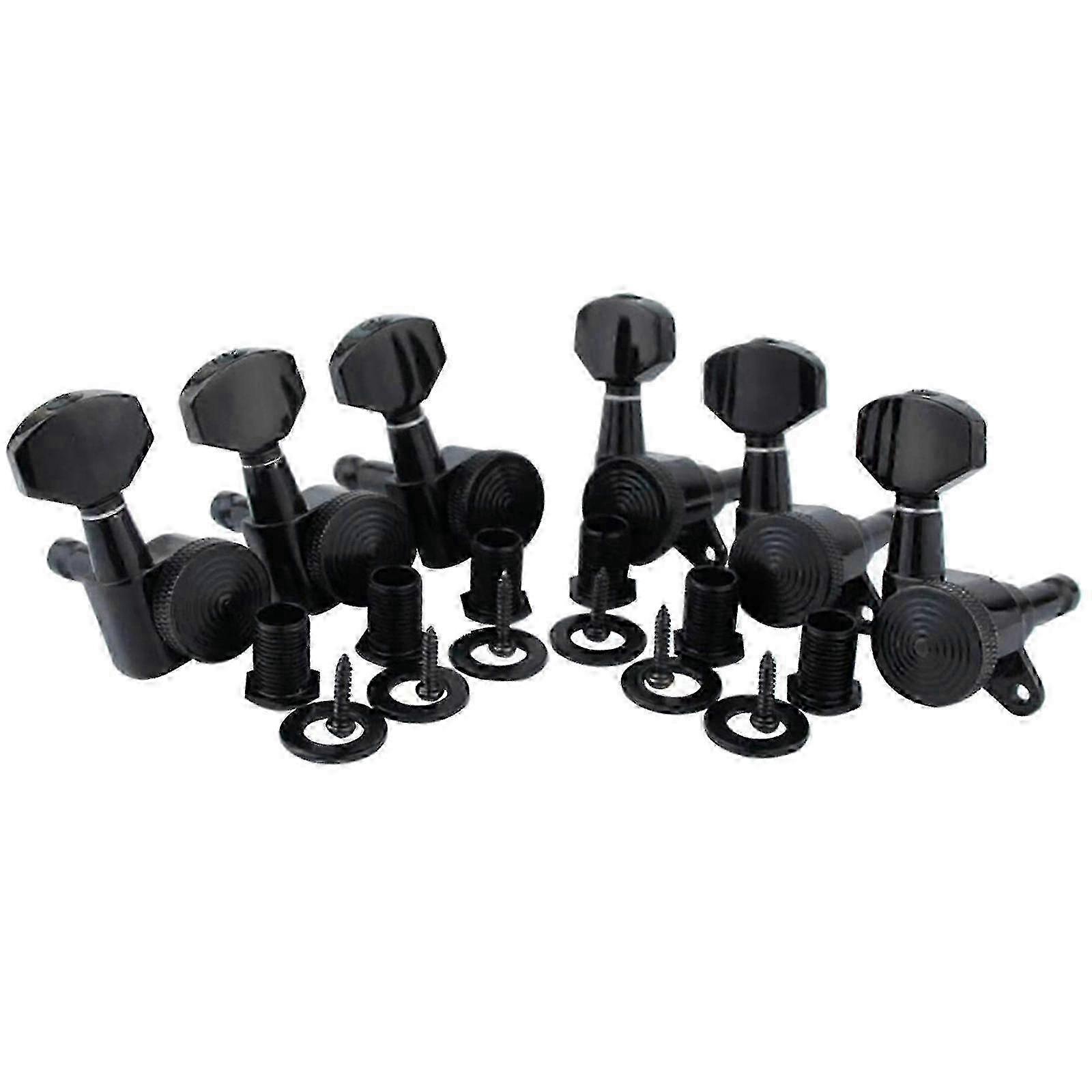 6-Pack Locking Tuning Keys for Guitar, 3L+3R, 18:1 Gear Ratio, String LockModel 2025