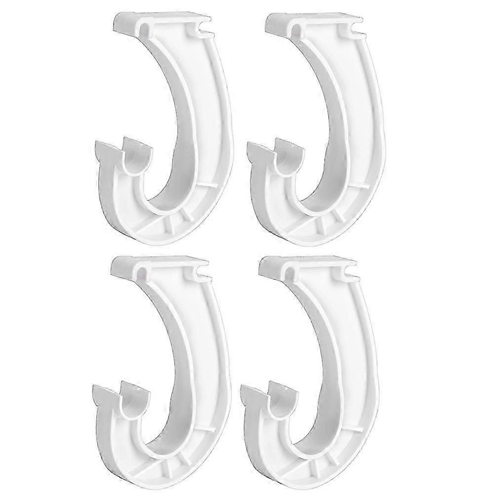 4-Pack 3/4 Inch Closet Rod Support Brackets, Adjustable Hanging Shelf Rod Holder