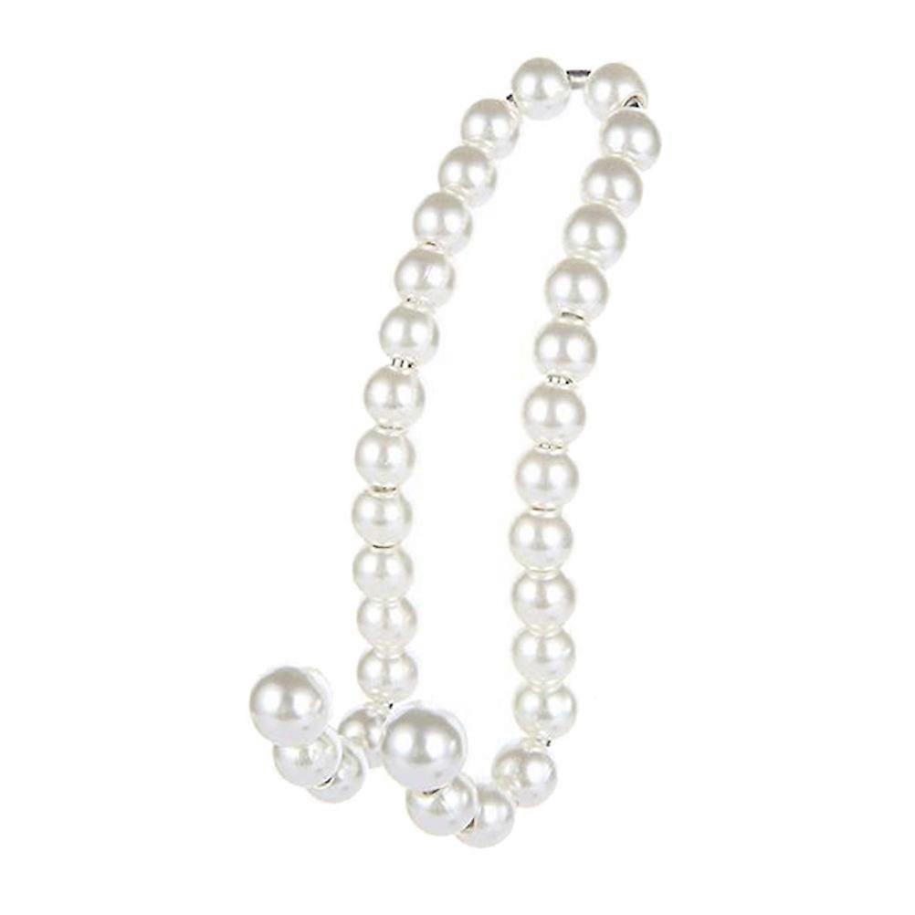 Elegant Pearl Car Headrest Hooks for Storage Assorted Color Stainless Steel 1 Pair