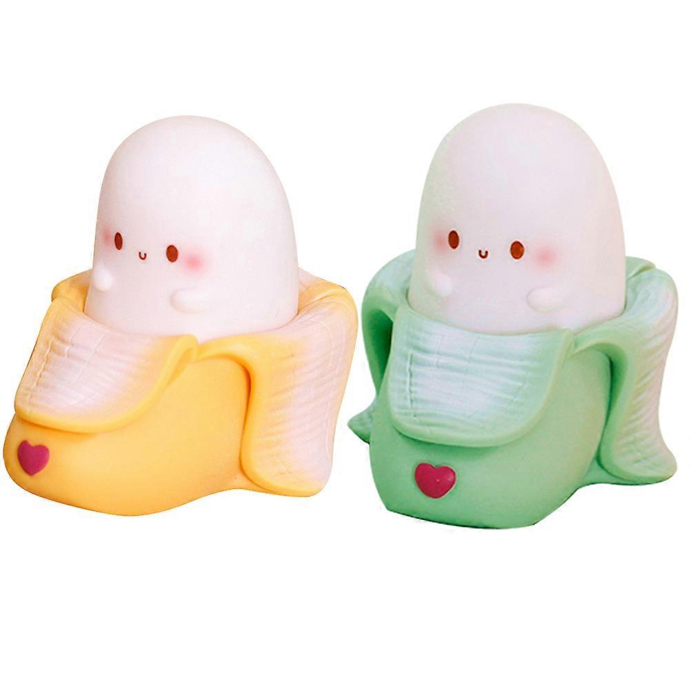 Banana Design Night Lamp for Lighting Use 2Pcs Creative Table Lamp Gifts