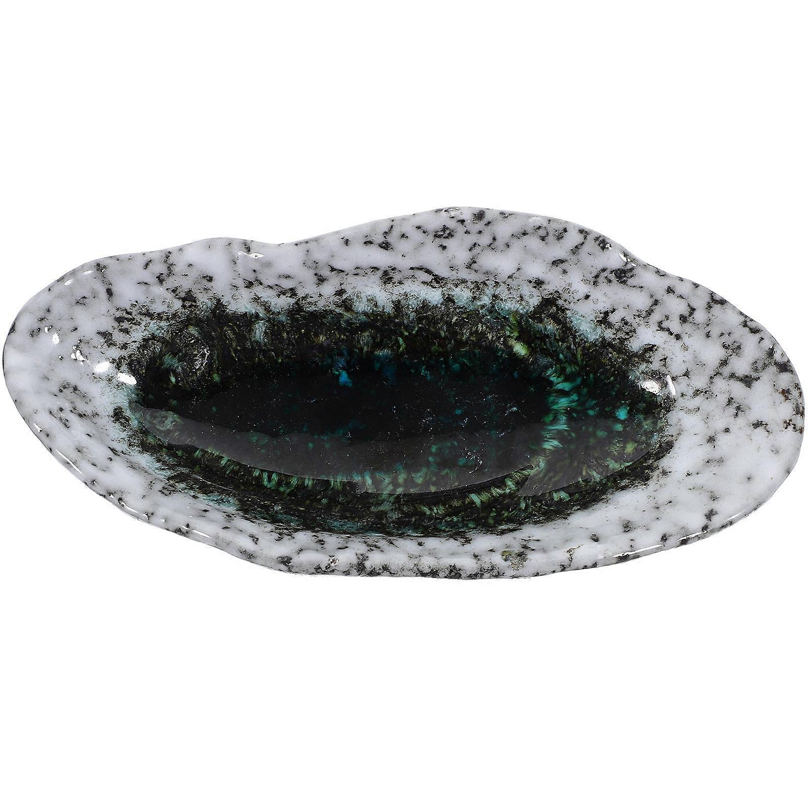 Spoon Rest for Kitchen Counter Ceramic Practical Decorative Green 1Pcs