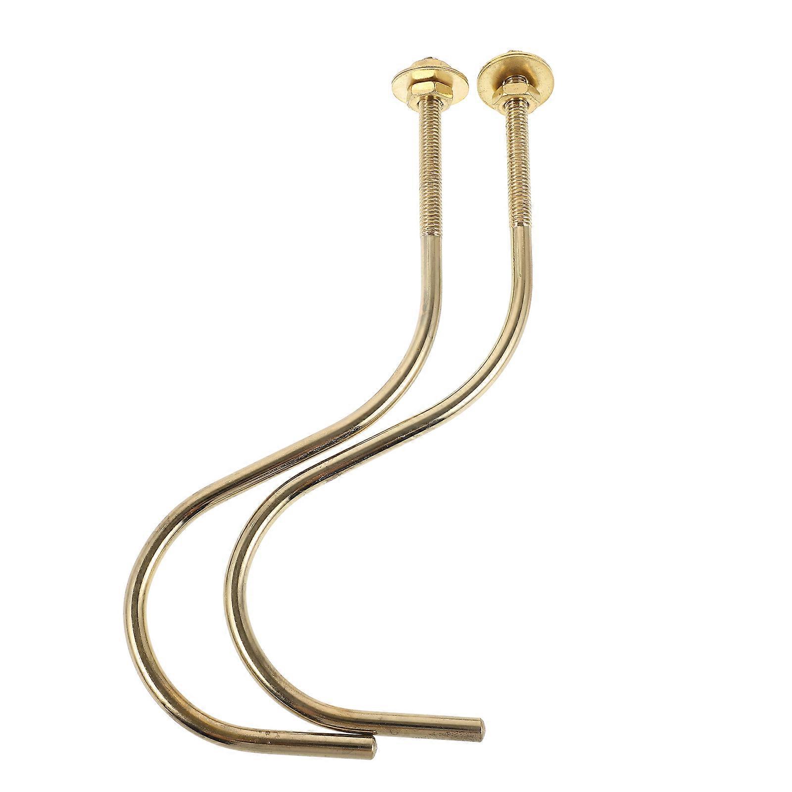 Iron Pool Table Rack Hook for Snooker Use 2Pcs Golden Billiard Accessory