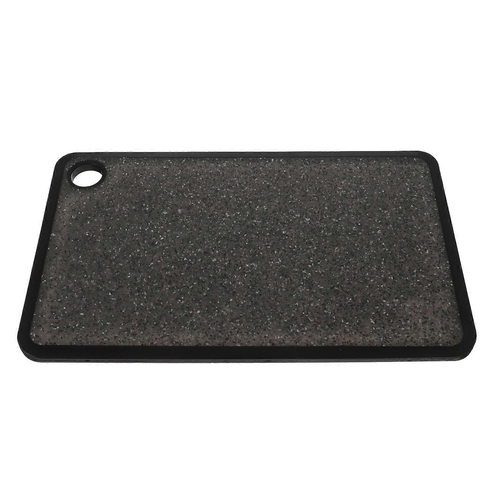 Kitchen Equipment Chopping Board Cutting Fruit Vegetable Meat Rectangular Black 25X15.5X0.85CM 1Pcs