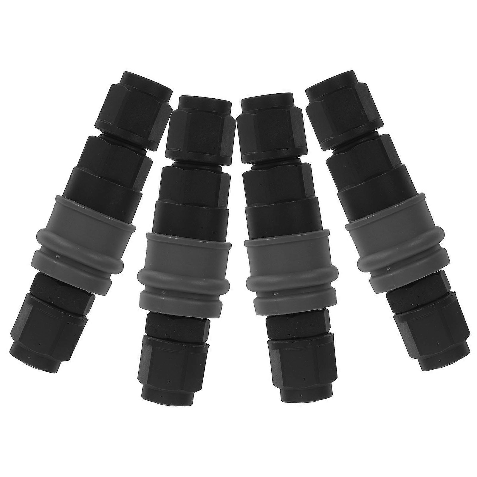 4 Quick Disconnect Connectors with Design, Lightweight Pneumatic Couplers for Air Hose Fittings, Fast Installation in Harsh Environments