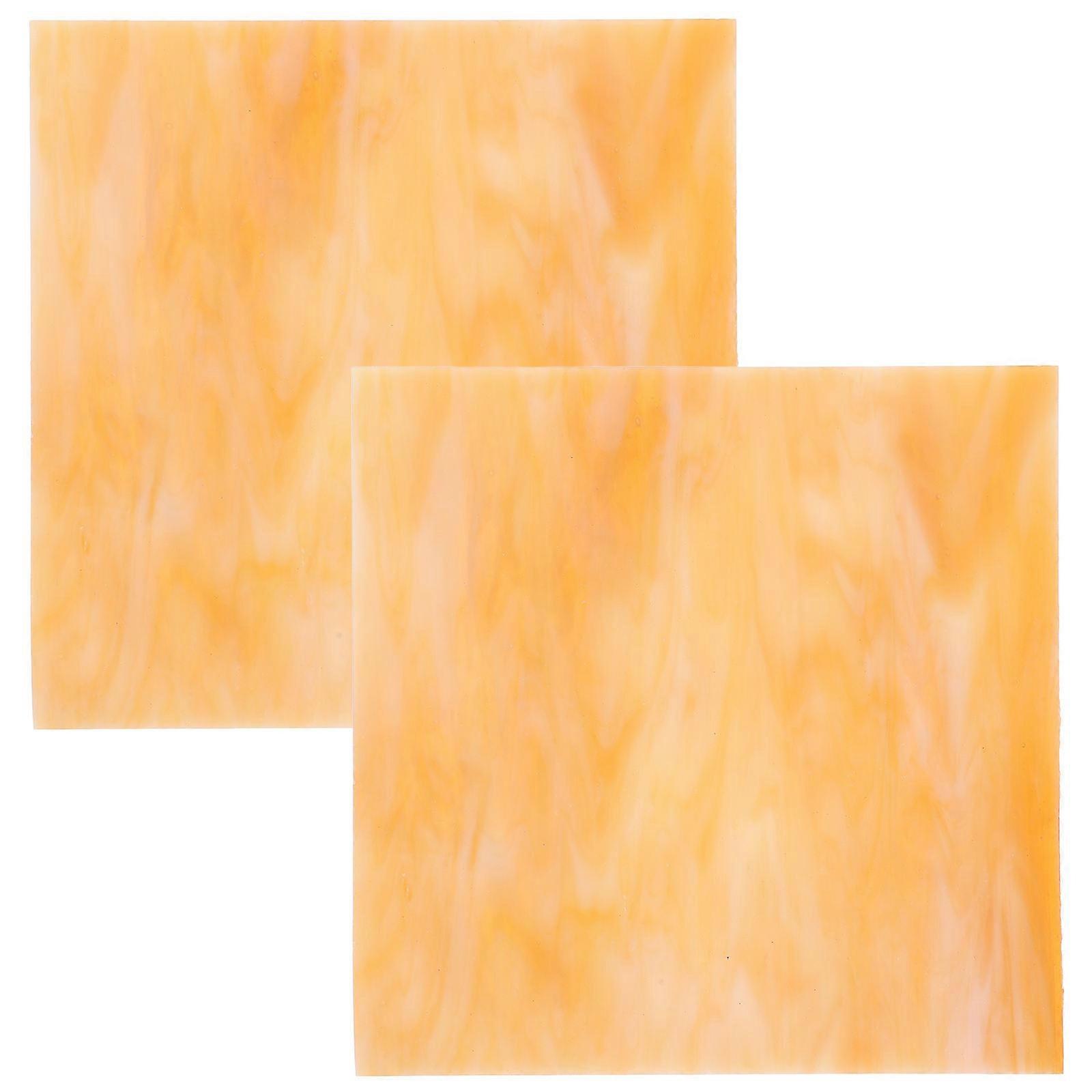 Glass Mosaic Tiles Materials Mosaic Design Square 10.00X10.00X0.25CM Light Brown 2Pcs