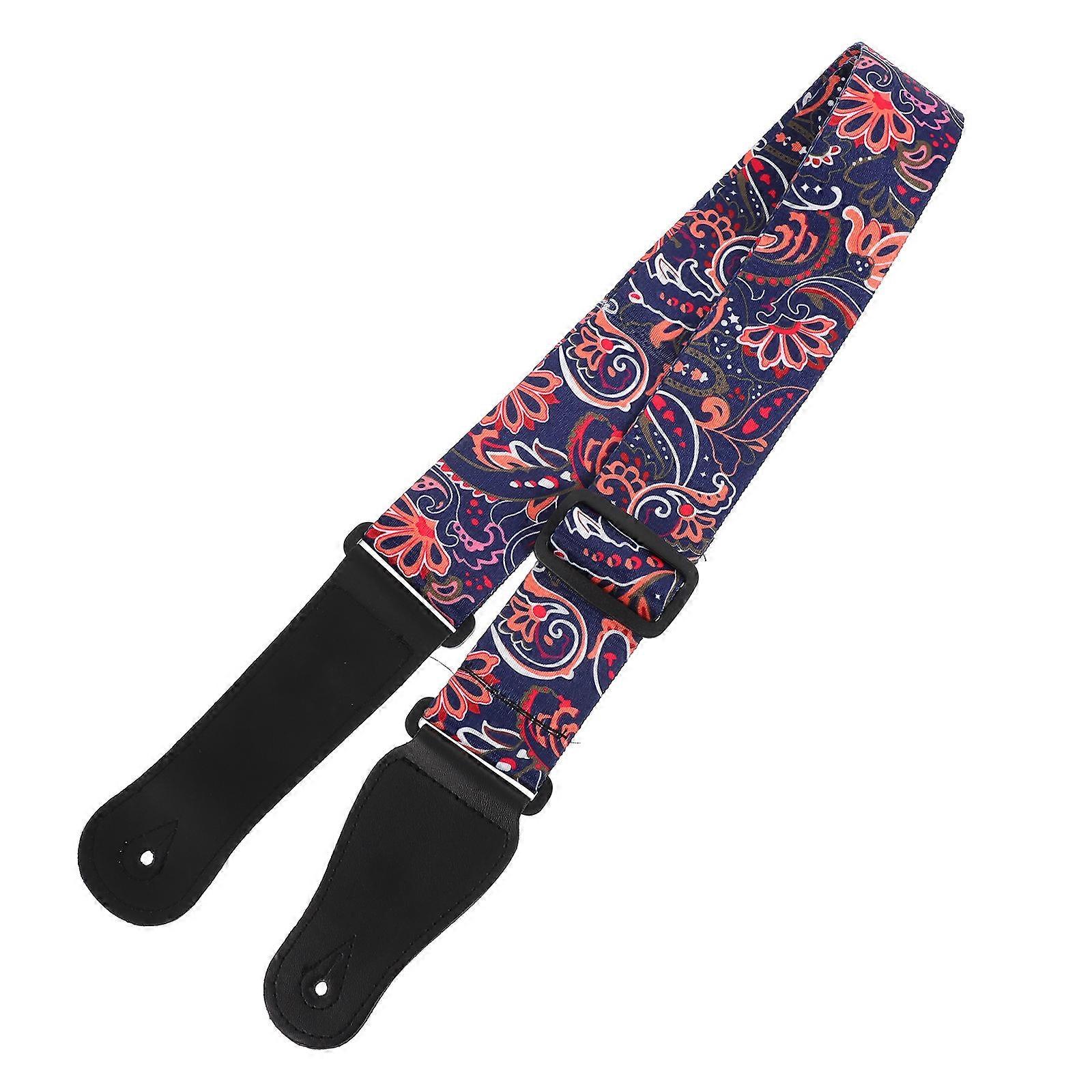 Ukulele Shoulder Strap Guitar Strap Western Adjustable Between 100-162cm Leather Prevents Falls 1Pack