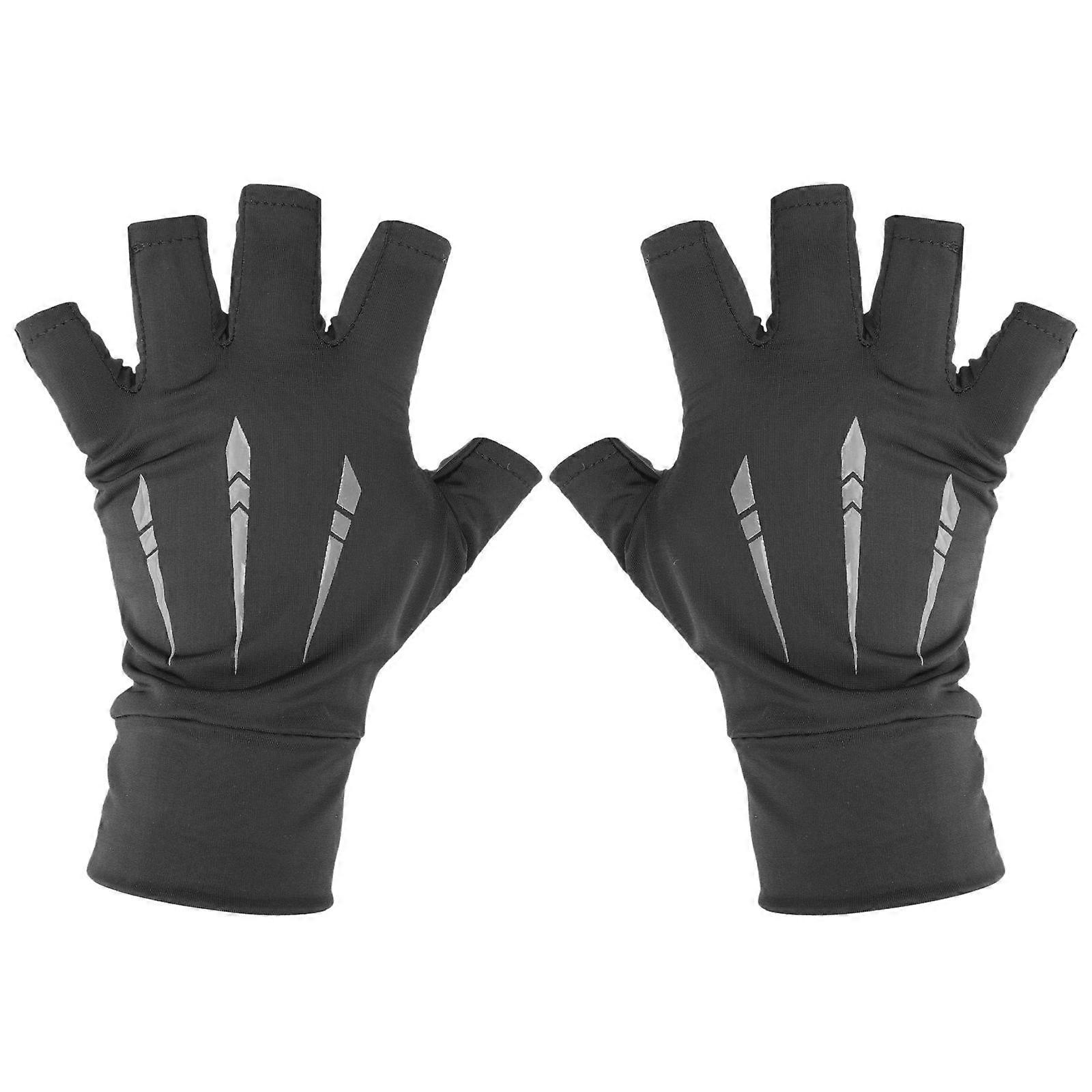 Here's a refined and professional product description based on your input:
**Breathable UV Protection Fingerless Gloves for Outdoor Sports – Non
