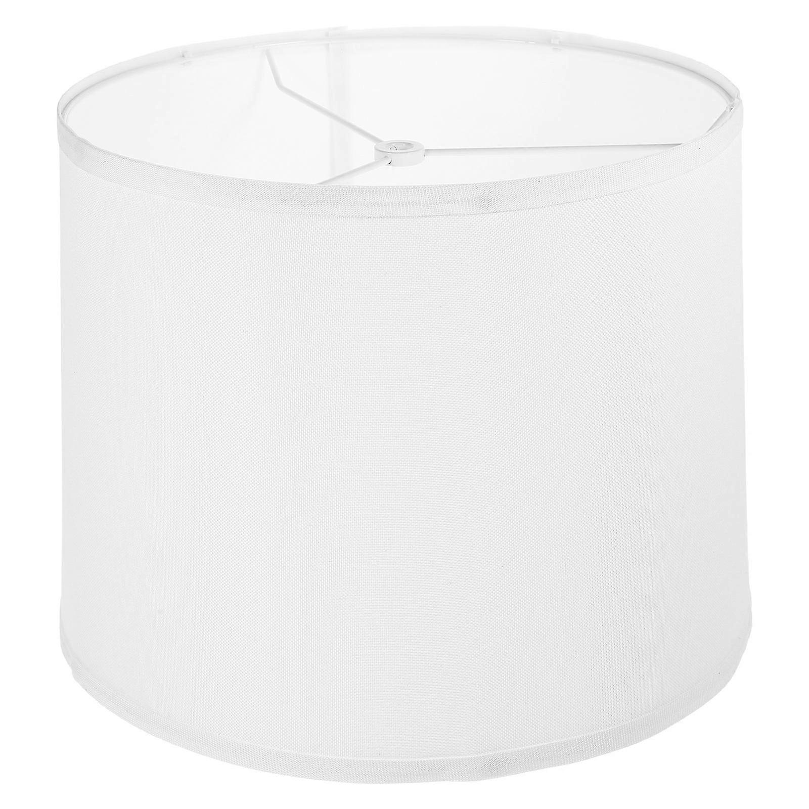 Replacement Linen Lampshade Round Table Lamp Shade With Iron Frame Light Diffusion For Bedroom 1Set
