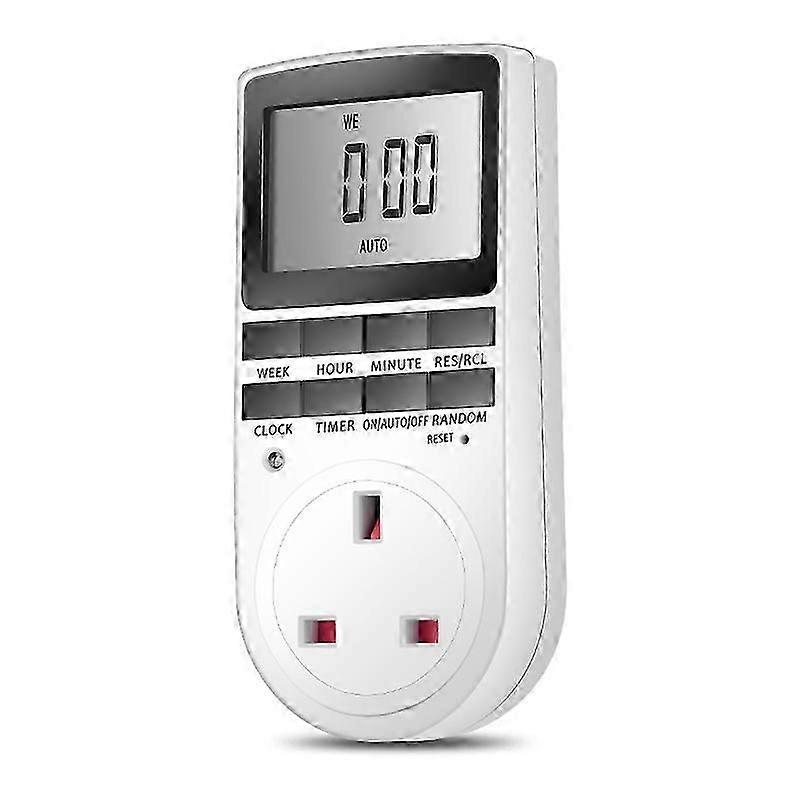 Digital Timer Outlet - 24 Hour/Weekly Electric Timer with LCD Display (2 Pack)