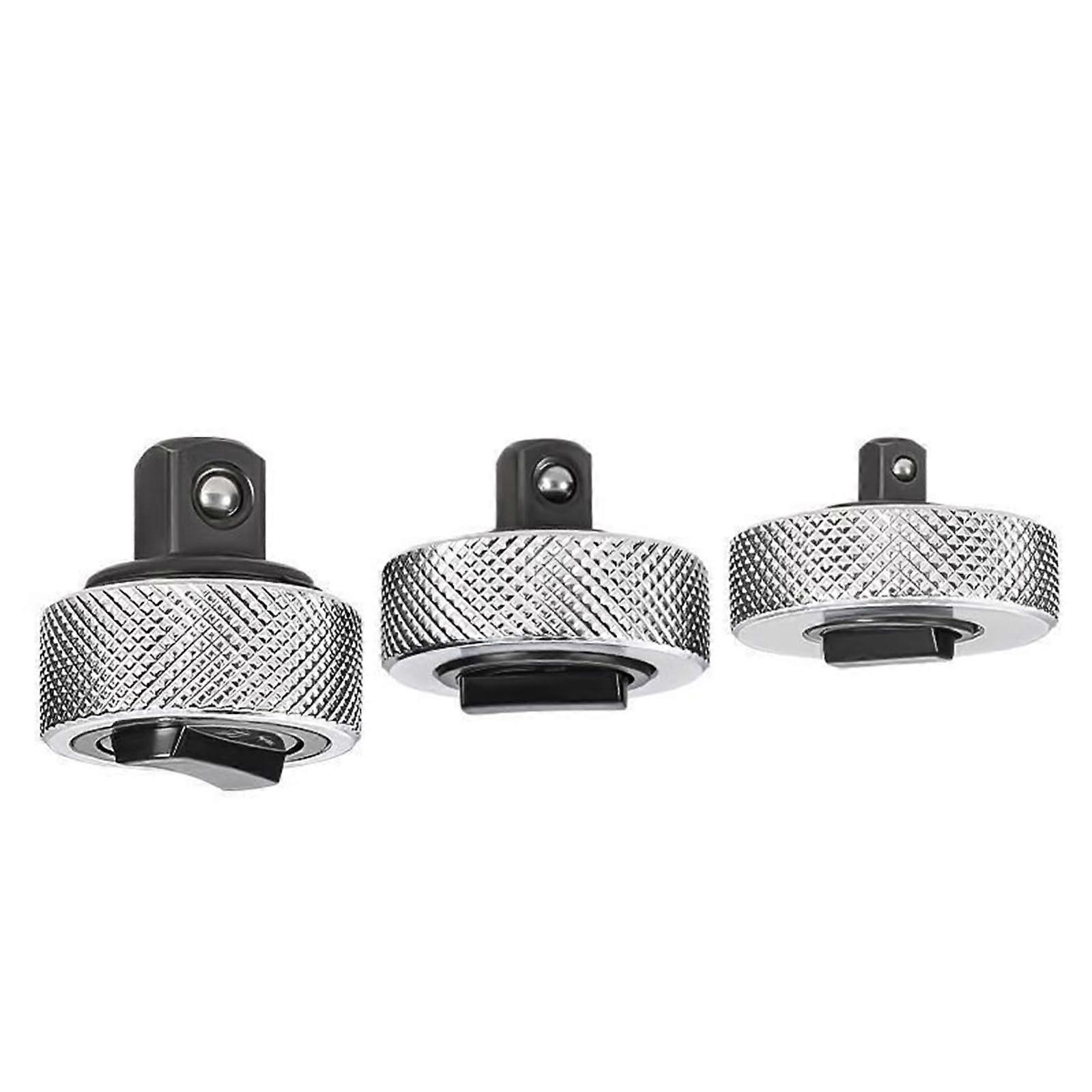 Ratchet Wrench Set 1/4 3/8 1/2 Inch Drive, 3 Piece Reversible Quick Release for Car Maintenance