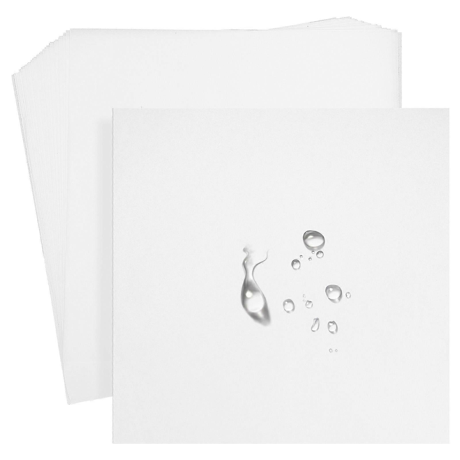 Non-Stick Baking Sheet Parchment Paper 20X20CM White Oil Absorption Reduction 50 Sheets
