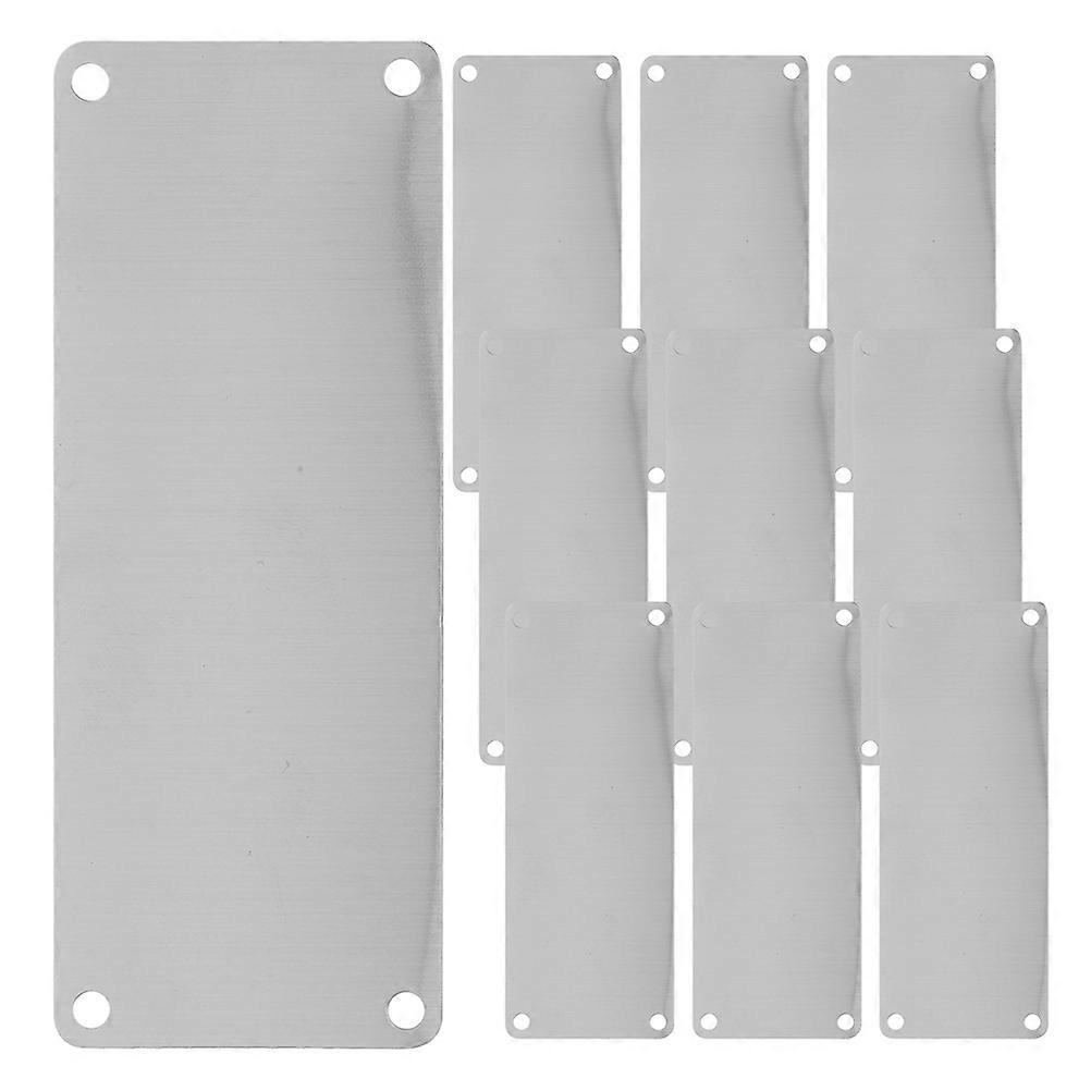 Metal Door Plate Engraving Blanks for Professional Use Various Settings 10Pcs