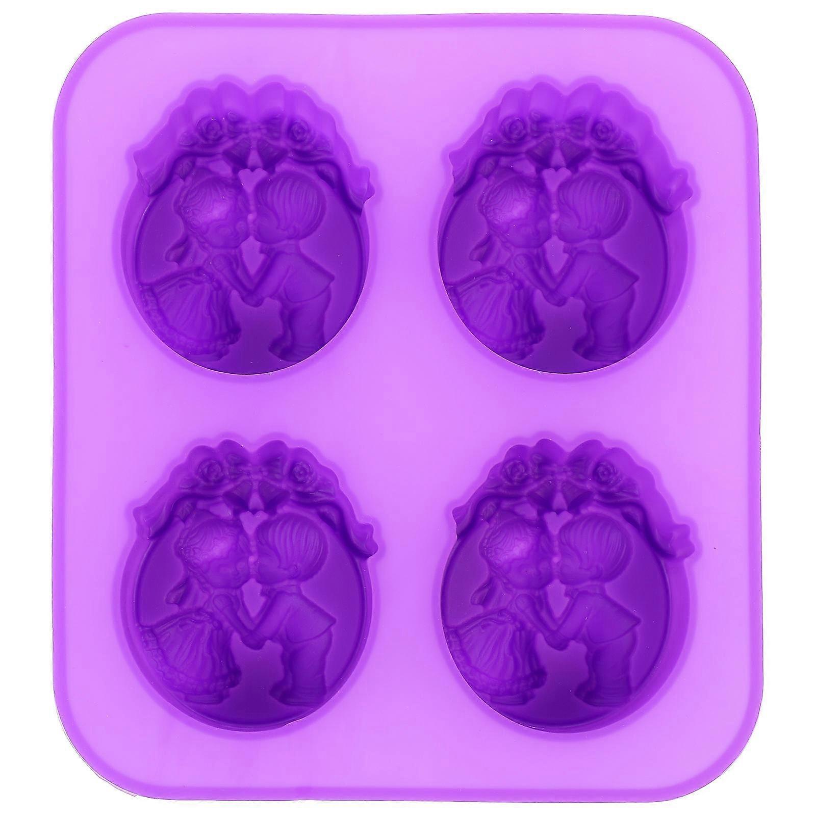 Purple Silicone DIY Soap Mold for Decor Lightweight Compact and Perfect for Gifts and Home Adornment 1PC