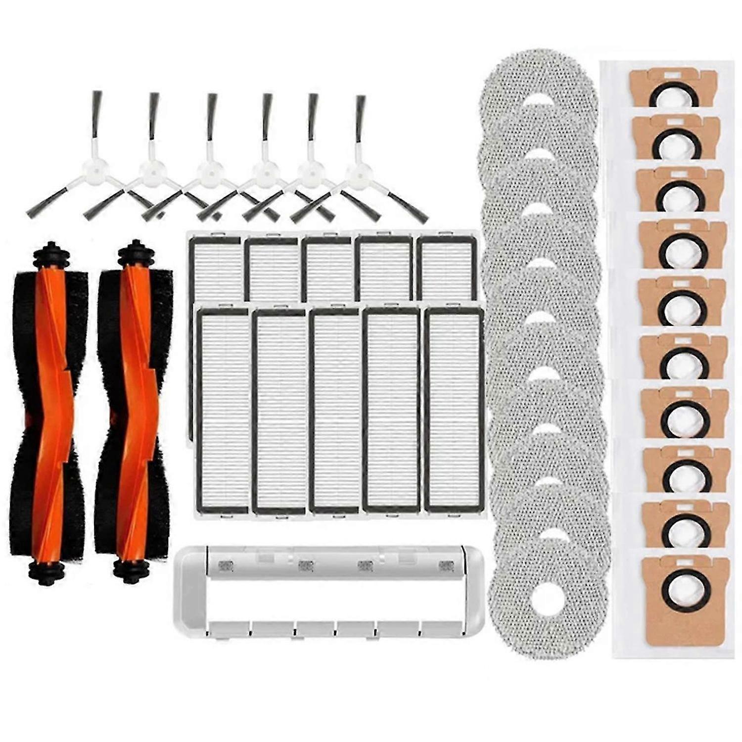 For Xiaomi Robot Vacuum X20+ / X20 Plus Parts Main Side Brush Hepa Filter Mop Cloth Dust Bag Replace