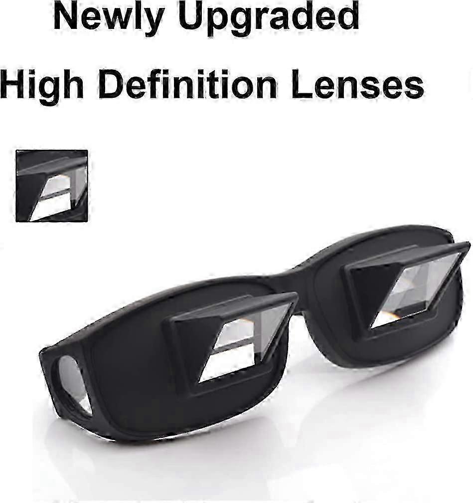 Bed Prism Spectacles Horizontal Mirror Lazy Readers Glasses 90 Degree Prism Glasses for Laying Down Reading and Watching TV