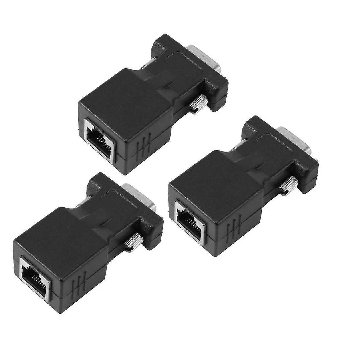 VGA Extender Male To LAN CAT5 CAT6 RJ45 Network Cable Adapter