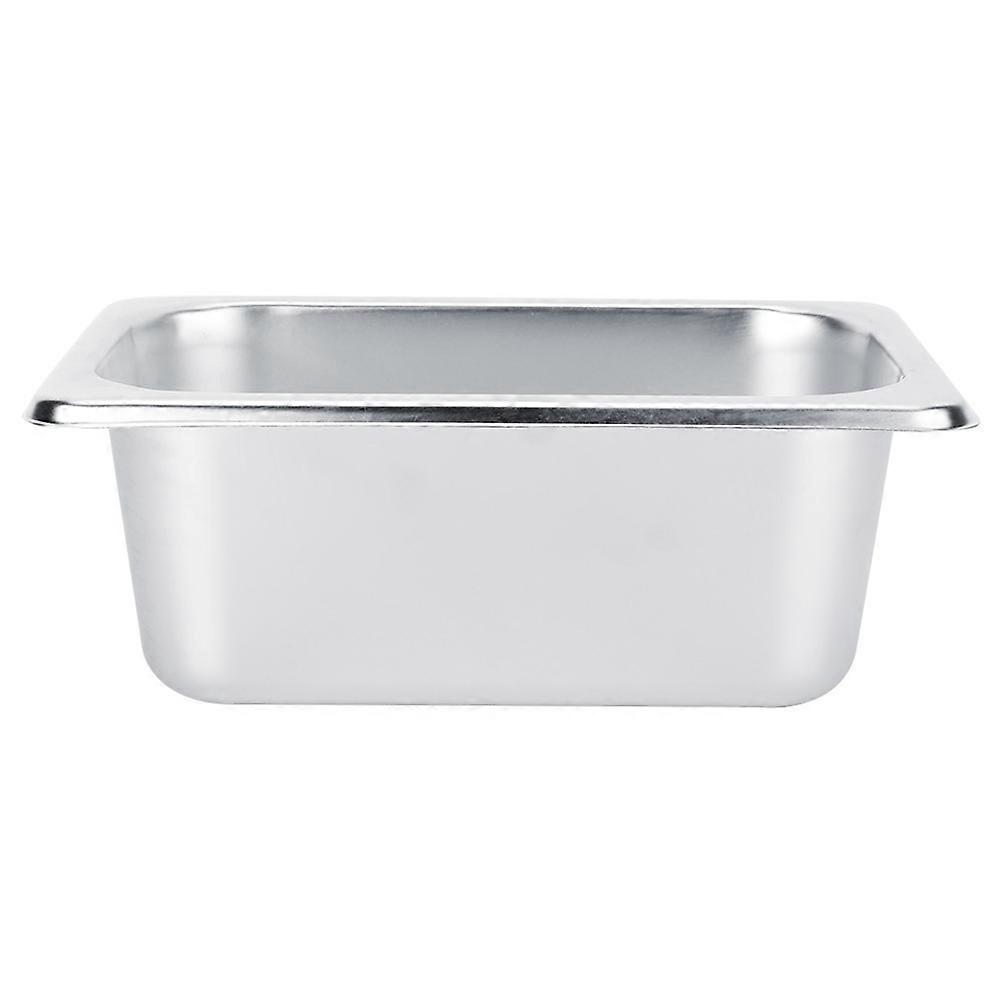 Bassin de buffet alimentaire en acier inoxydable, assiettes, casseroles, plateau, support de vaisselle, récipient alimentaire carré