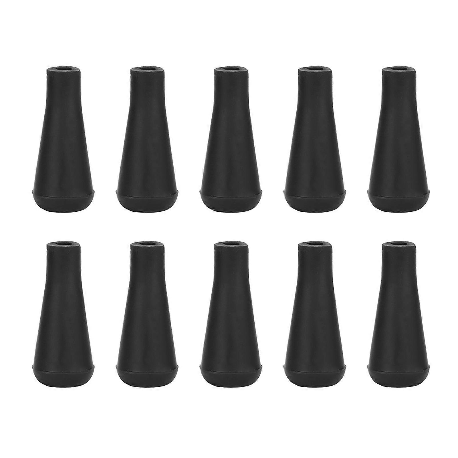 10pcs Rubber Arrowheads Replacement Tips for Archery Sports Training Black 6mm
