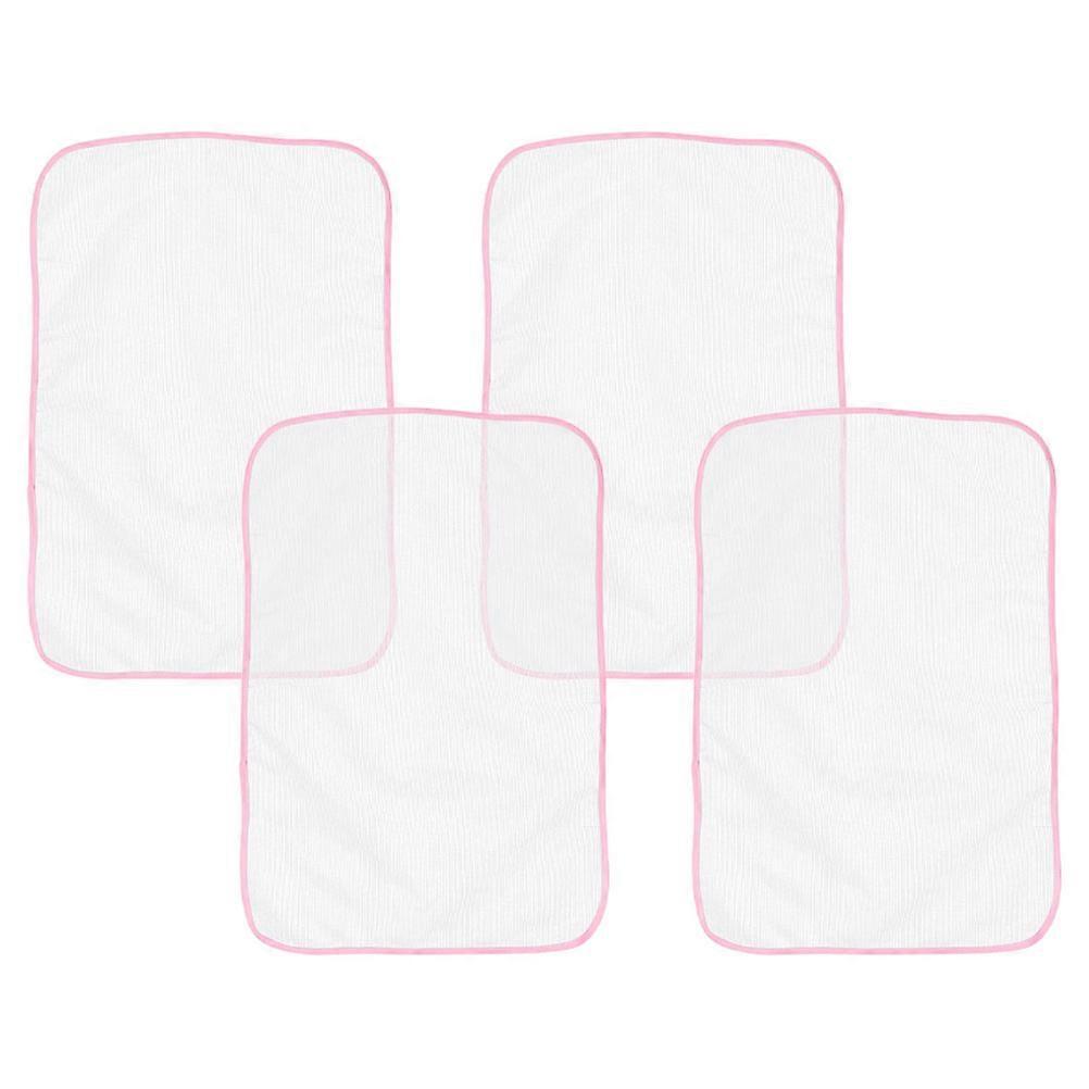 Tabletop Ironing Mat High Temperature Insulation for Clothes Rectangular Pink 90.00X40.00X0.10CM Steam Penetration 4Set