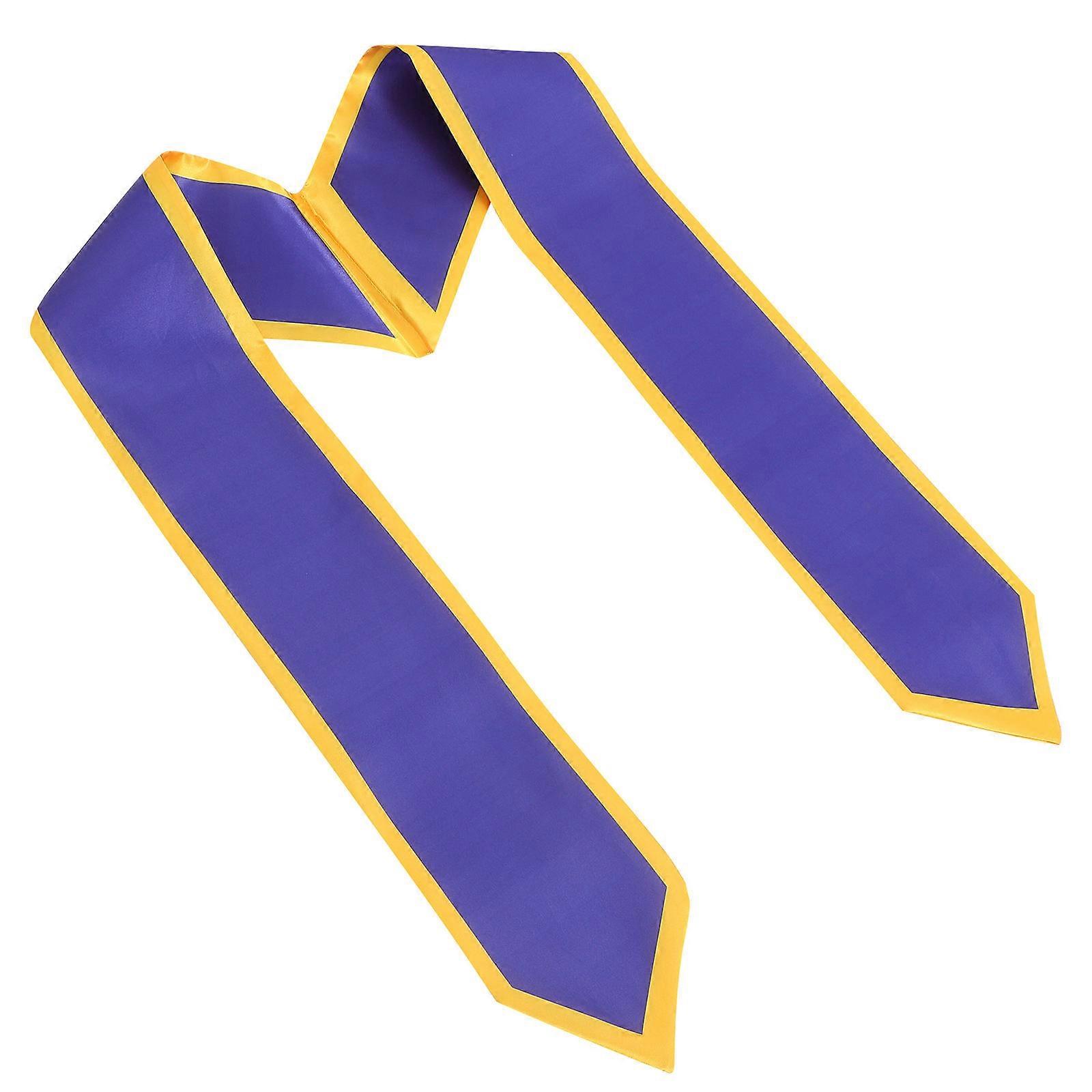 Bachelors Sash Comfortable Fit Graduation Parties Accessory Blue 170.00X12.00X0.10CM Satin 1Pack
