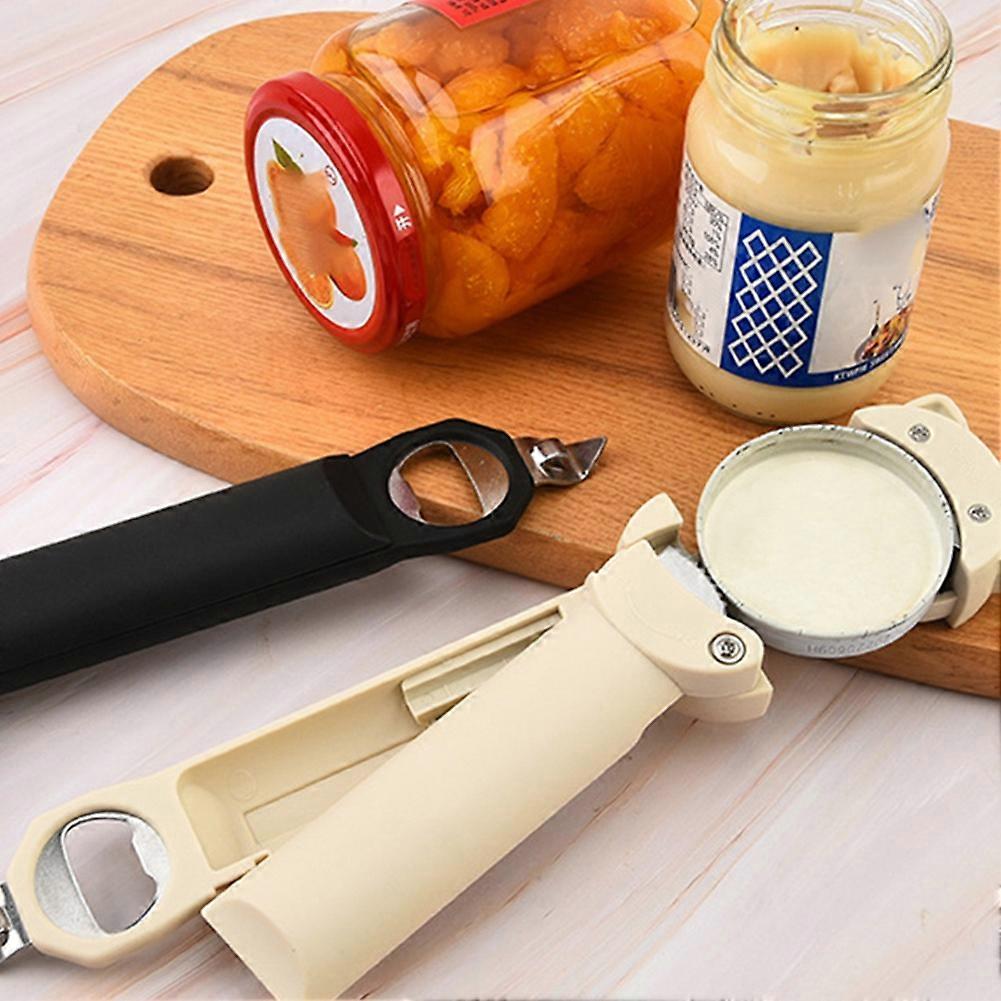 Magnetic Can Opener Telescopic Bottle Opener White