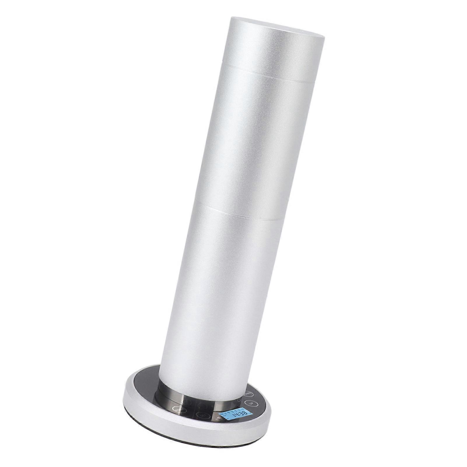 120ml Essential Oil Diffusers Cylinder Aromatherapy Oil Diffuser With Nebulizing Diffusion System For Home Spa Office 100‑240V Silver US Plug