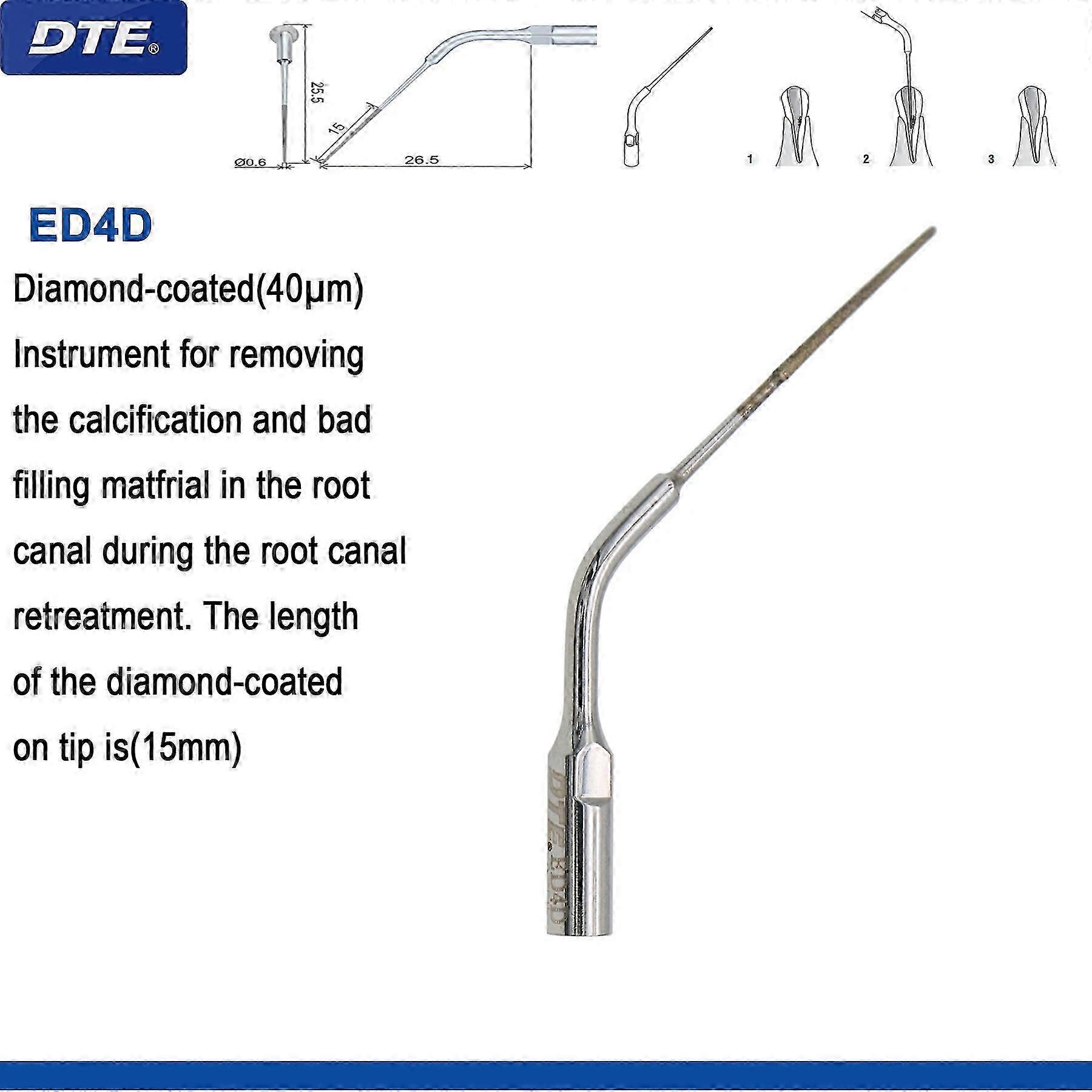 Ultrasonic Scaler Tips for Dental Use Compatible with Various Scaler Handpieces