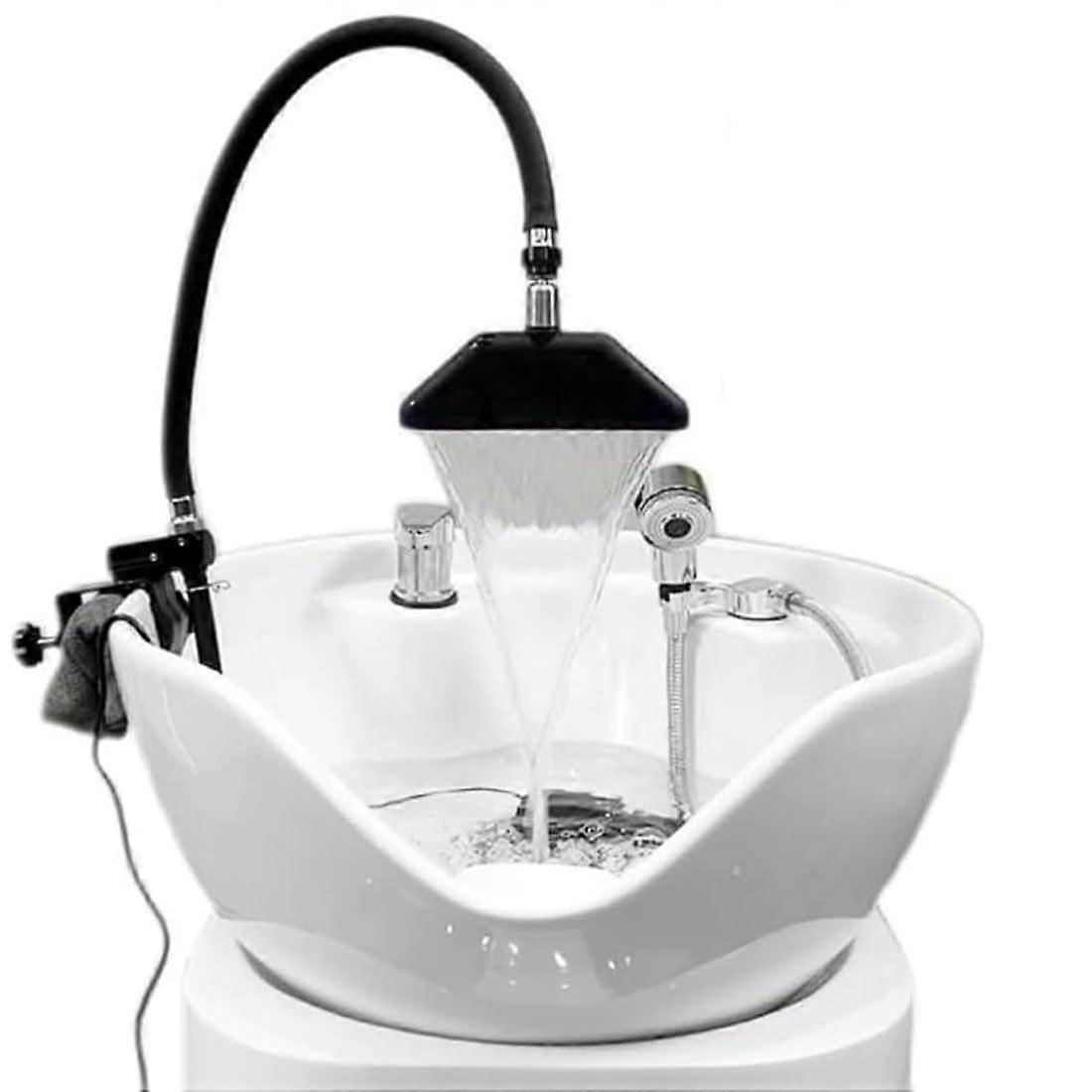 Portable Head Spa, Spa Basin, Water Circulation Frame, Head Spa Devices 360° with Water Pump