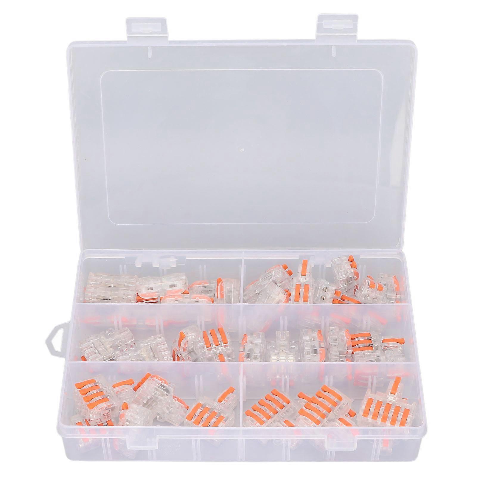 40Pcs/Set Splicing Wire Connectors PC Copper Compact Quick Wiring Connector for Homes